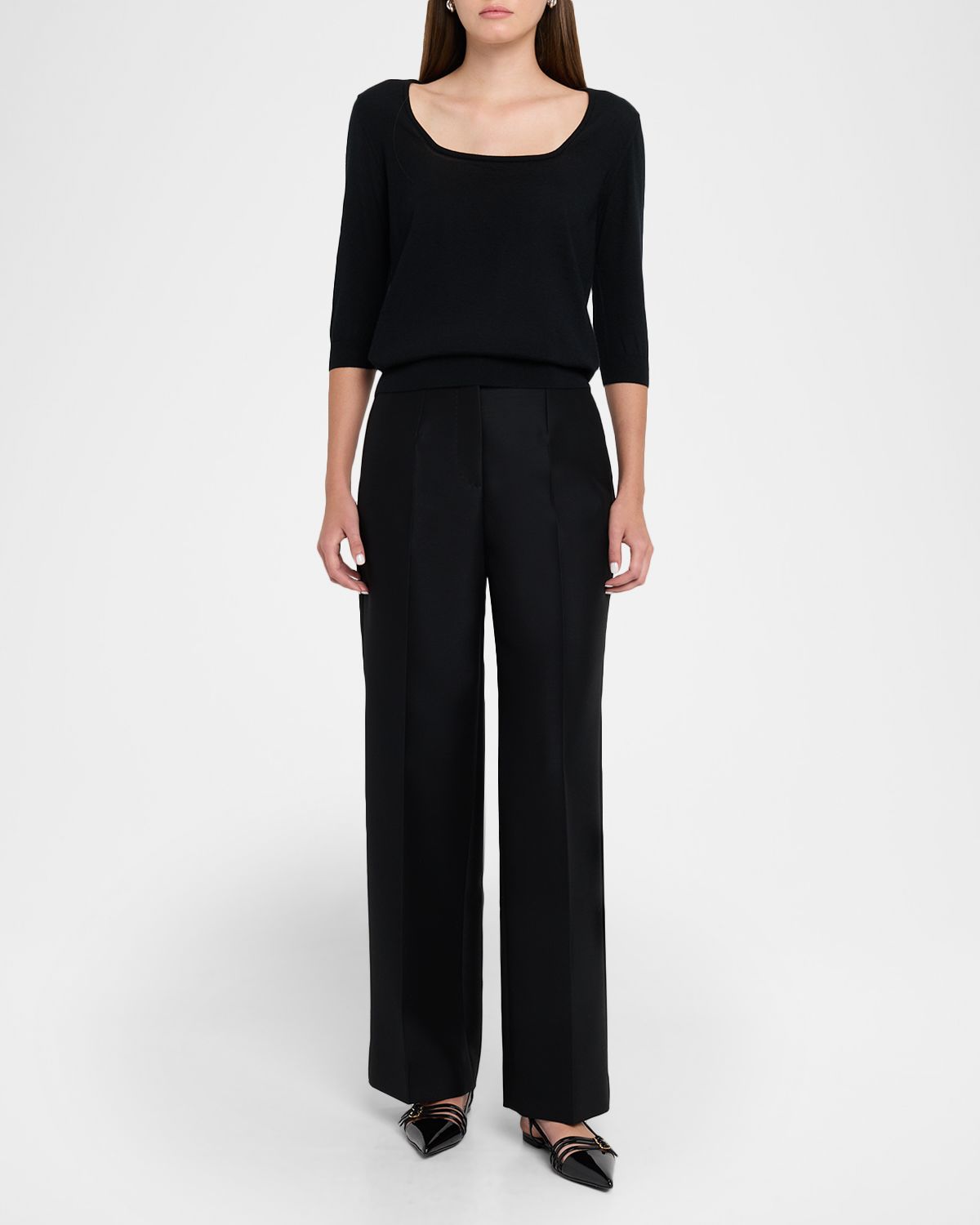 Dolce & Gabbana Scoop-Neck Cashmere Sweater