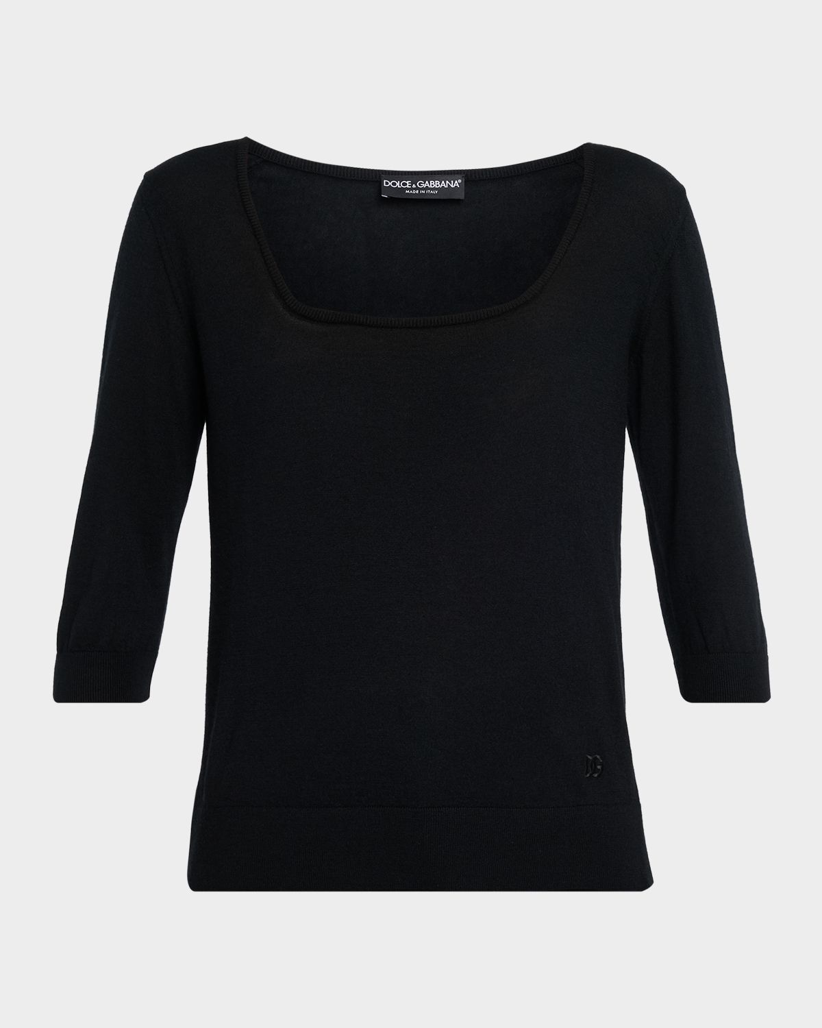 Dolce & Gabbana Scoop-Neck Cashmere Sweater