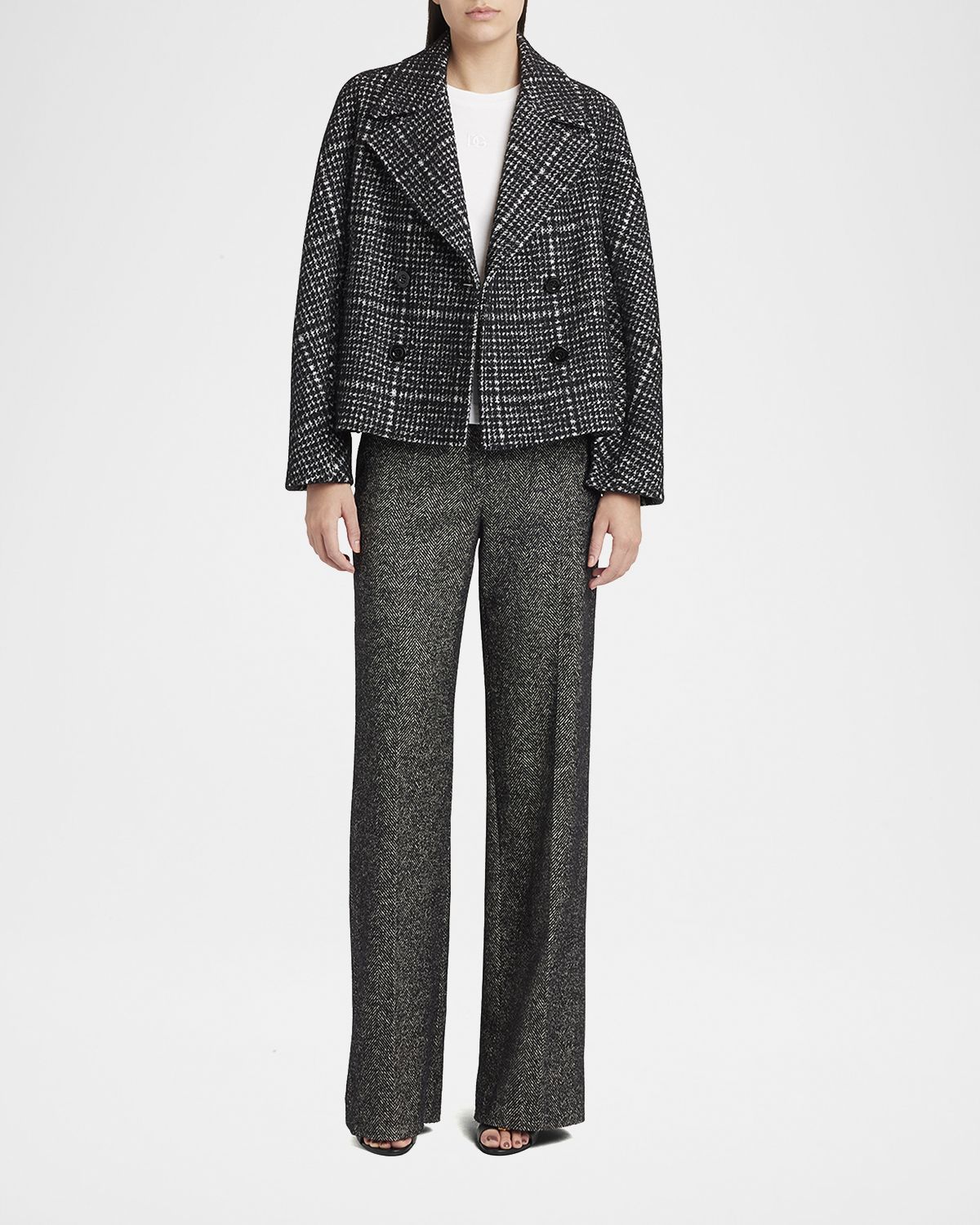 Dolce & Gabbana Check Pied Poule Double-Breasted Jacket