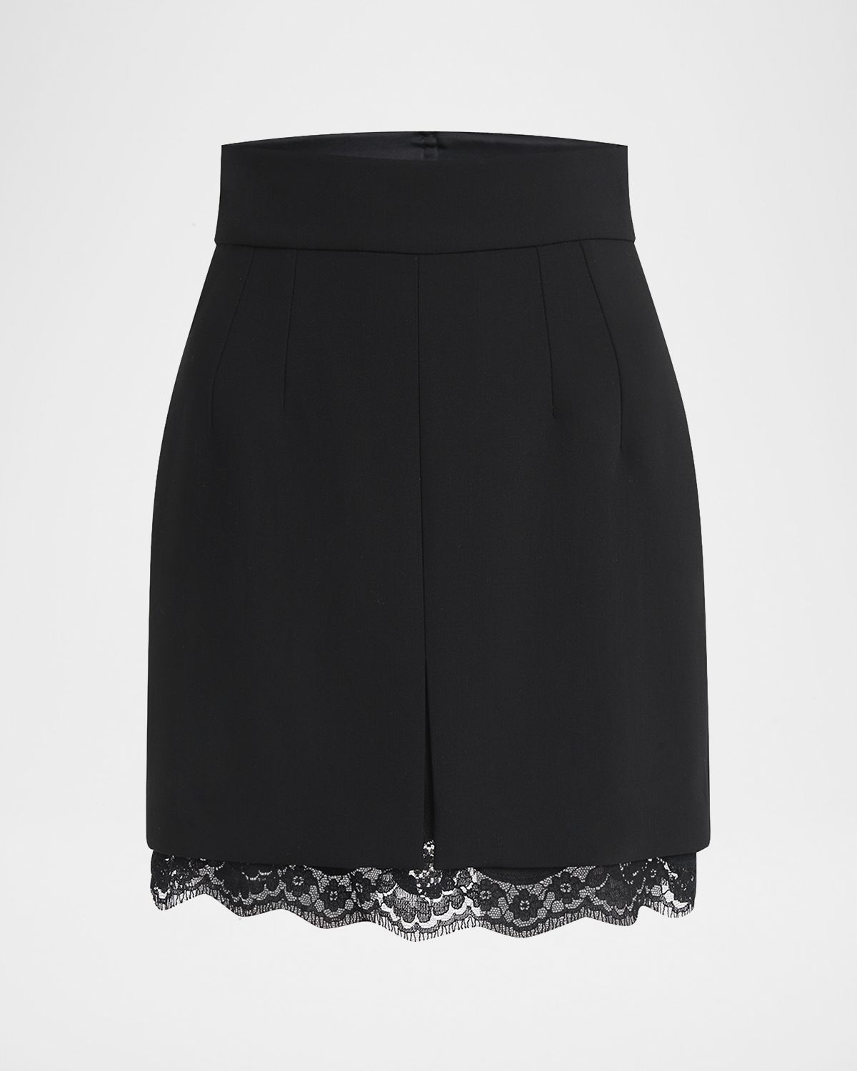 Dolce & Gabbana Lana Double Crepe Lace-Trim Mini Skirt | Thumbnail 6 Dolce & Gabbana Lana Double Crepe Lace-Trim Mini Skirt | Thumbnail 6