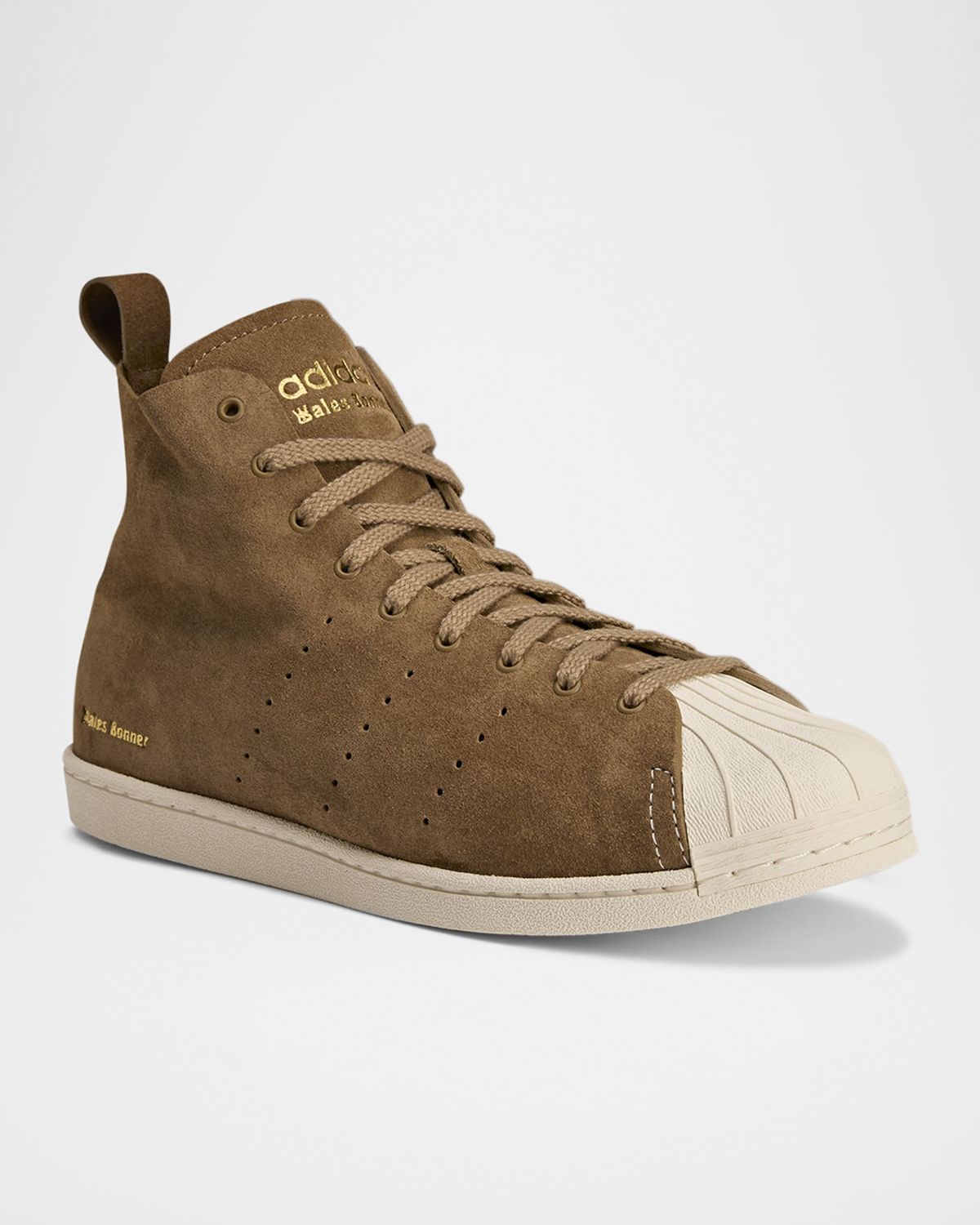 adidas x Wales Bonner x Wales Bonner Men 's Superstar Suede High-Top Sneakers