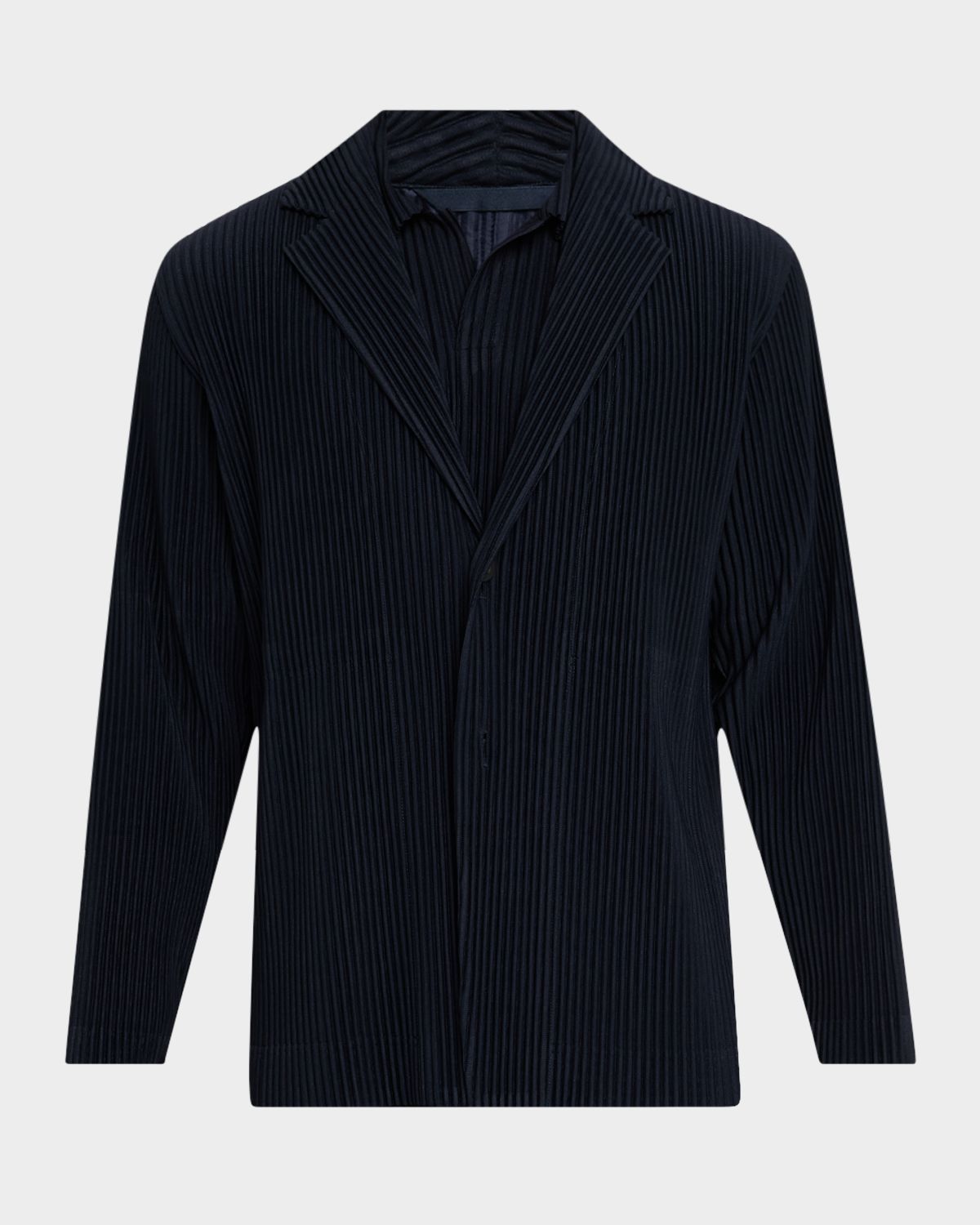 Homme Plisse Issey Miyake Men 's Pleated Single-Breasted Sport Coat