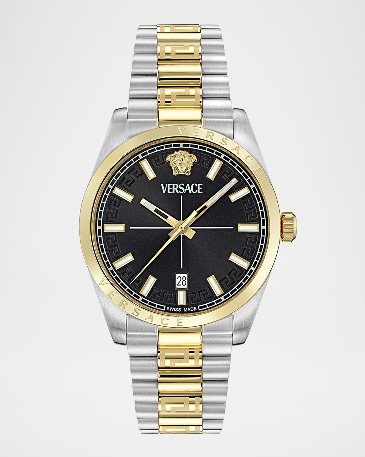 Versace Millenyium 40mm Two Tone Bracelet Watch