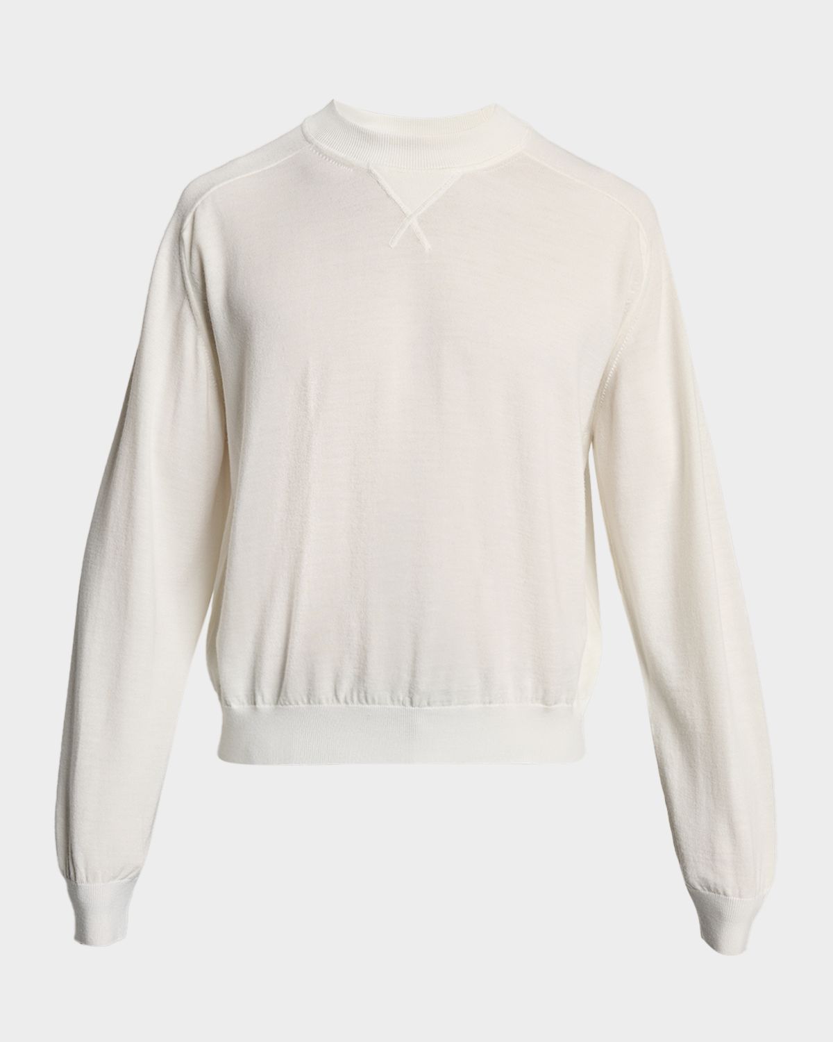 Jacquemus Men 's Brode Embroidered Logo Crewneck Sweater