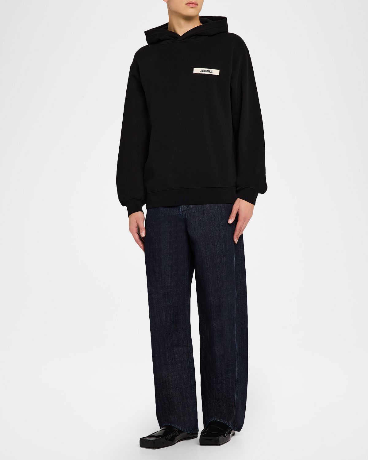 Jacquemus Men 's The Mirada de-Nîmes Curved Denim Pants