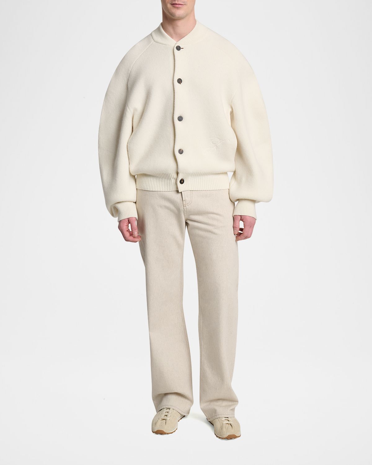 Jacquemus Men 's Wool Oversized Cardigan