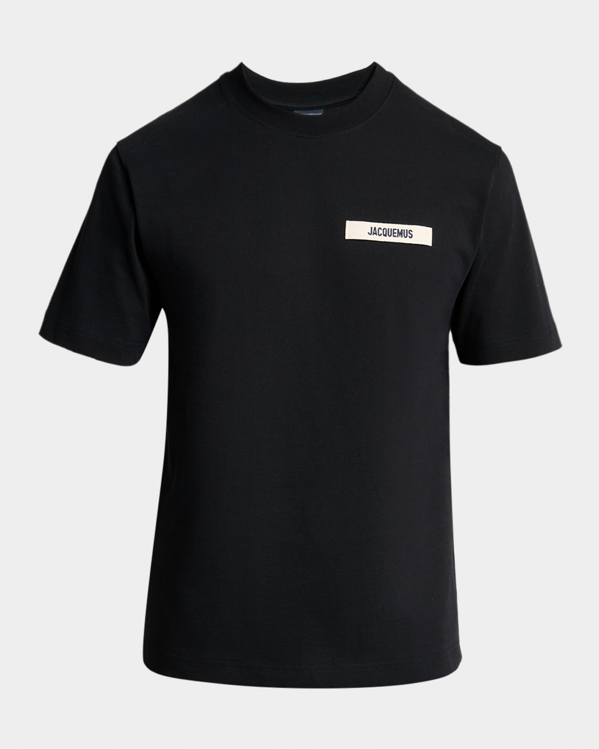 Jacquemus Men 's Grosgrain Logo Crewneck T-Shirt