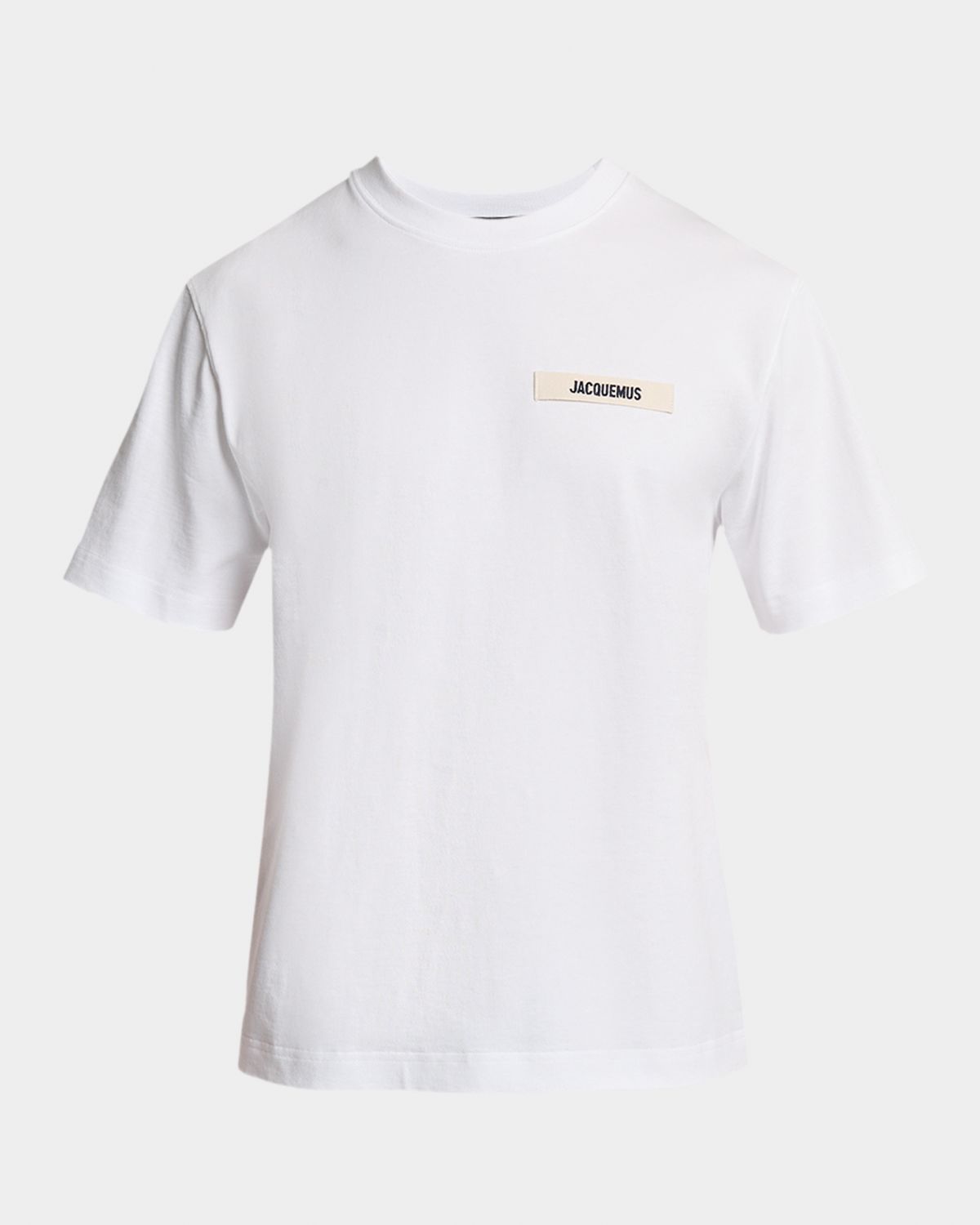 Jacquemus Men 's Grosgrain Logo Crewneck T-Shirt