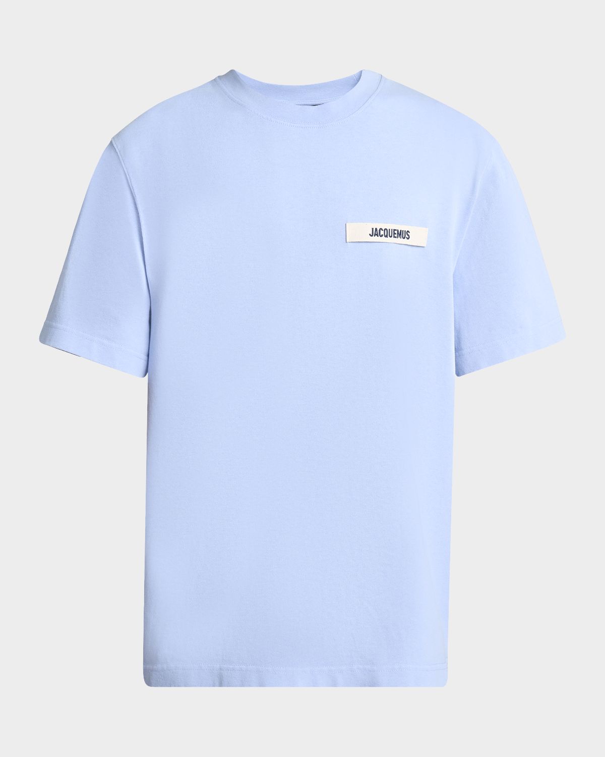 Jacquemus Men 's Grosgrain Logo Crewneck T-Shirt