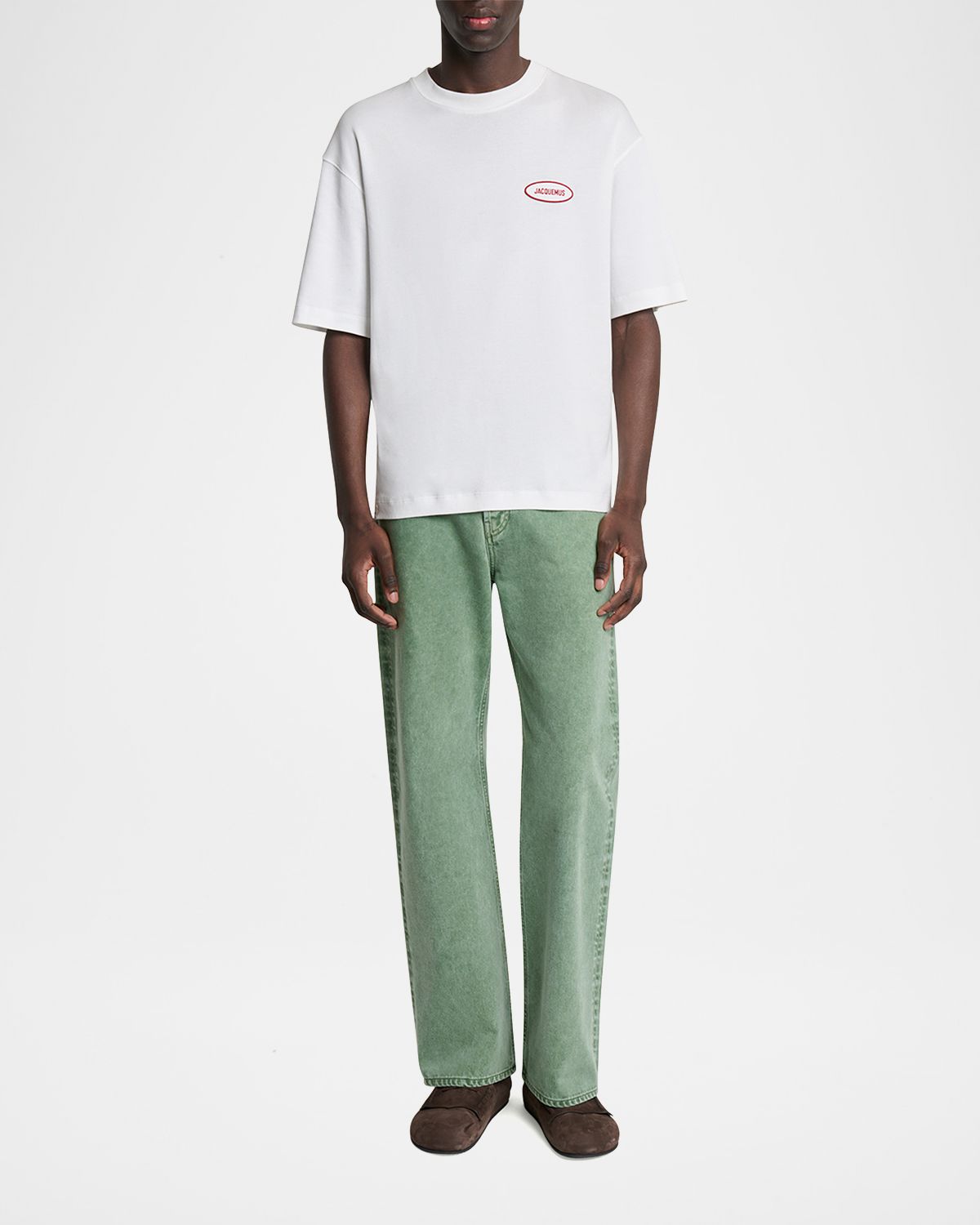 Jacquemus Men's Stazione Logo Patch T-Shirt