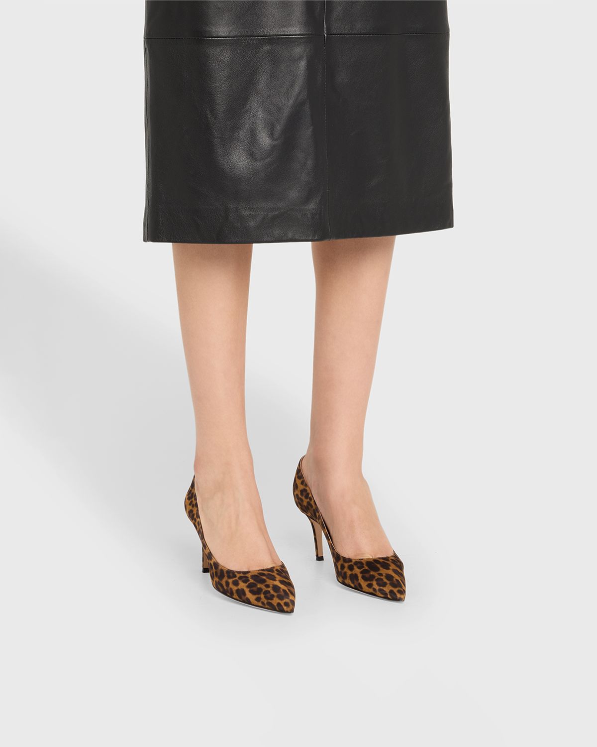 Gianvito Rossi Gianvito Leopard-Print Suede Pumps