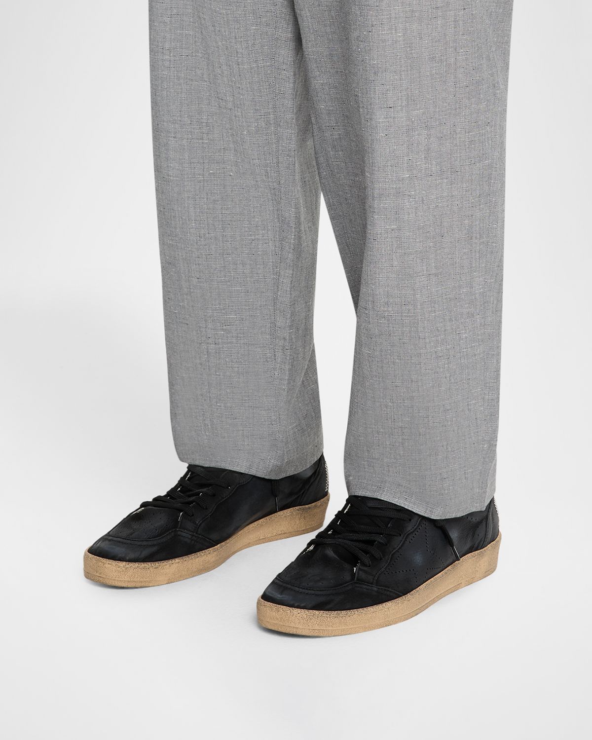 Golden Goose Men's Exclusive Ball Star Nubuck Low-Top Sneakers