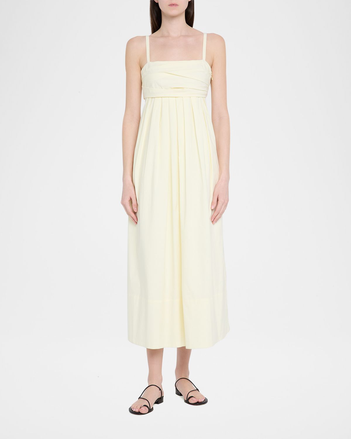Proenza Schouler White Label Claudine Technical Poplin Midi Dress