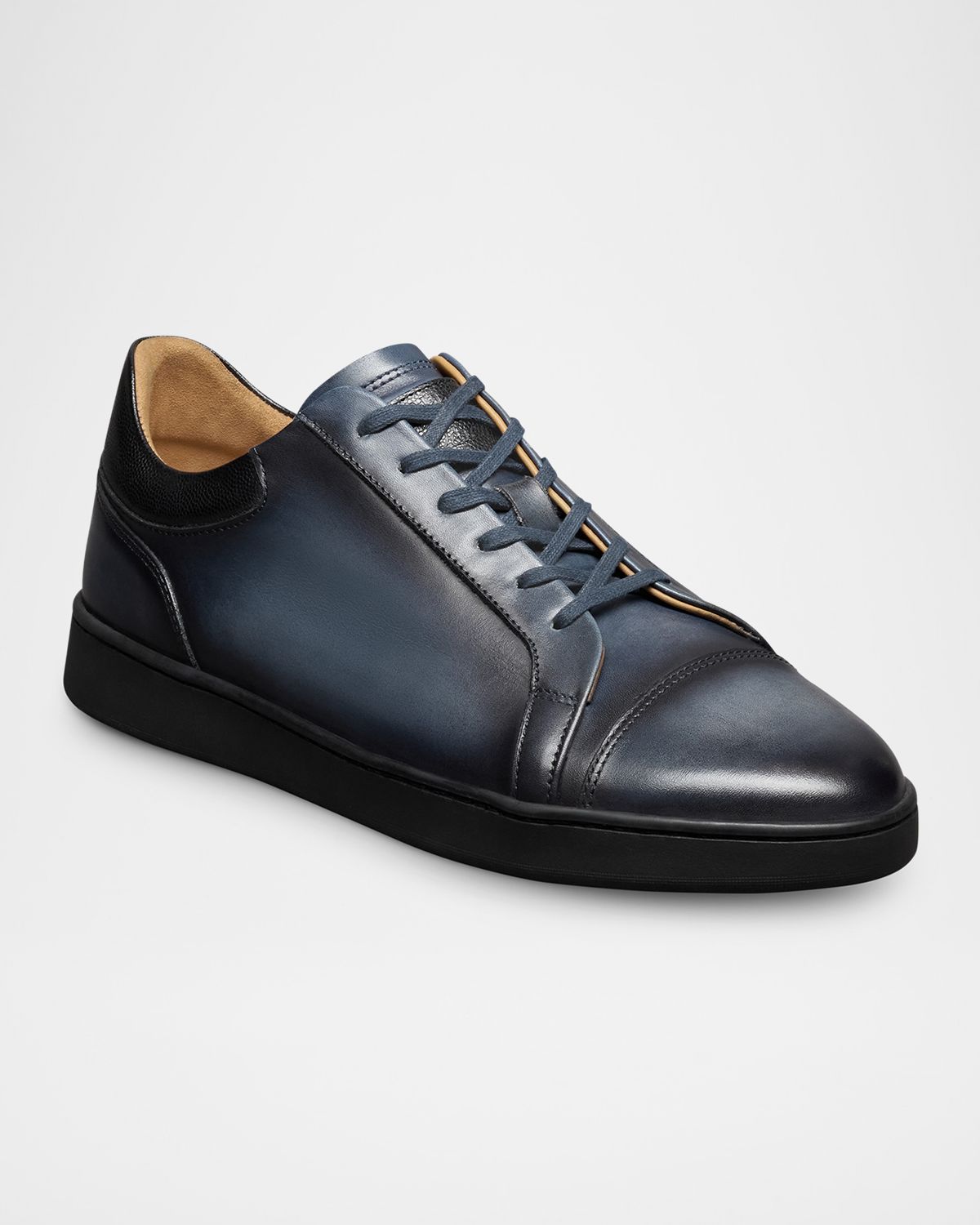 Allen Edmonds Reserve Men 's Chambers Leather Cap-Toe Low-Top Sneakers