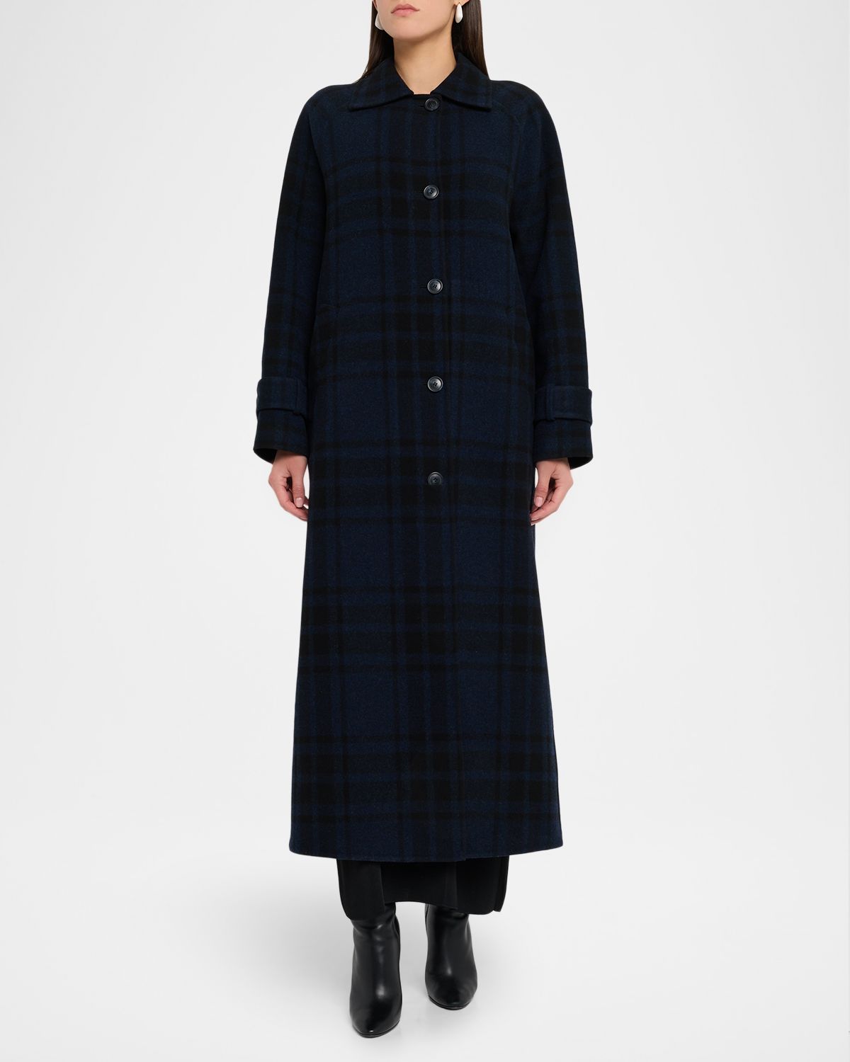 Akris Estelle Double-Face Wool Maxi Coat