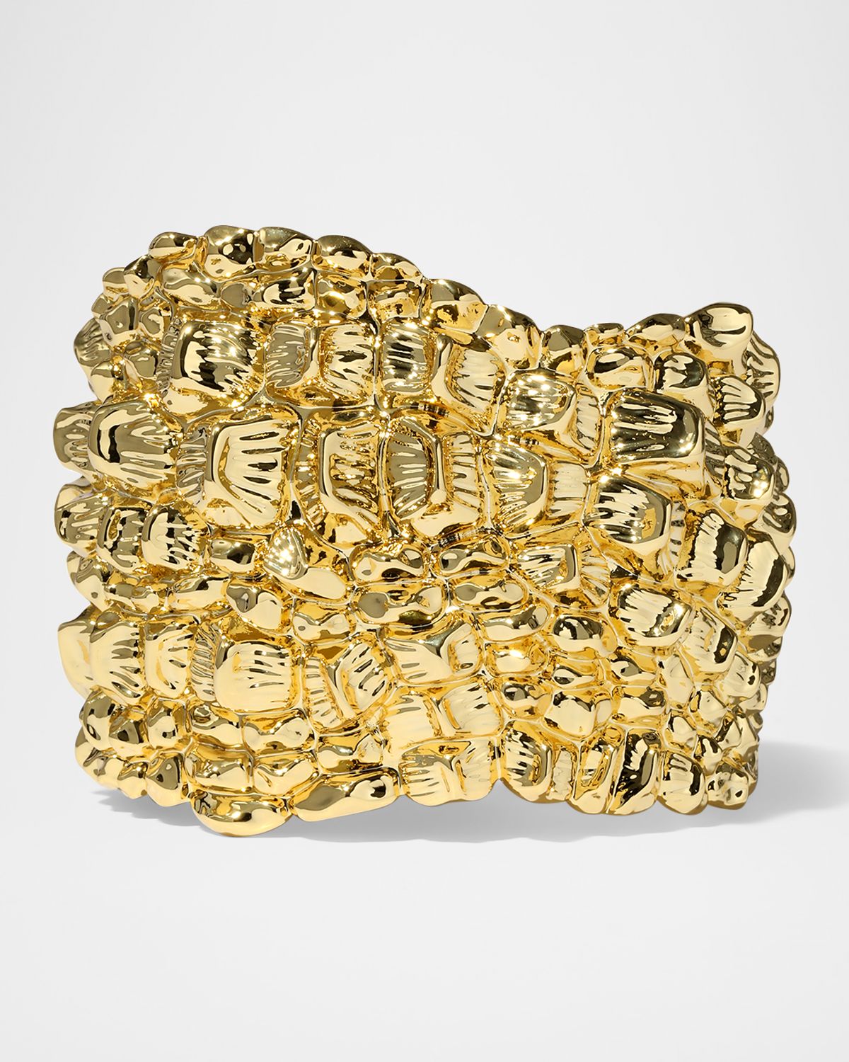 Alexis Bittar Brut Croco Cuff Bracelet