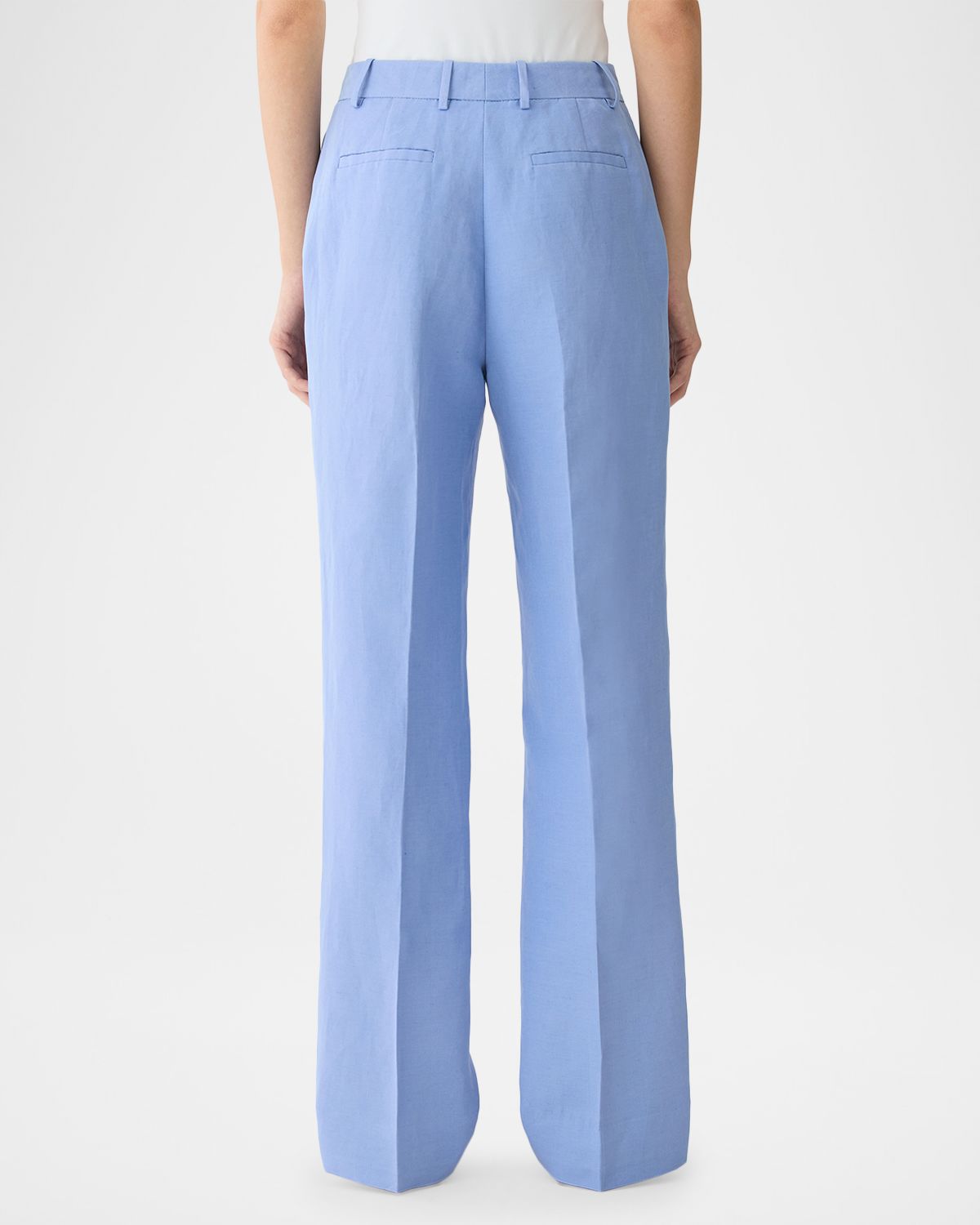 Lafayette 148 New York Gates Wide-Leg Silk-Linen Pants | Thumbnail 4