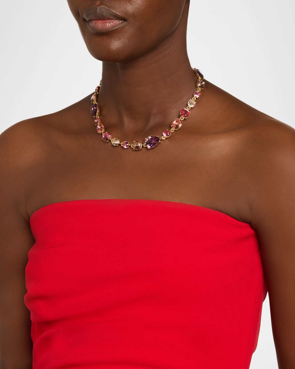 Oscar de la Renta Multi Crystal Necklace