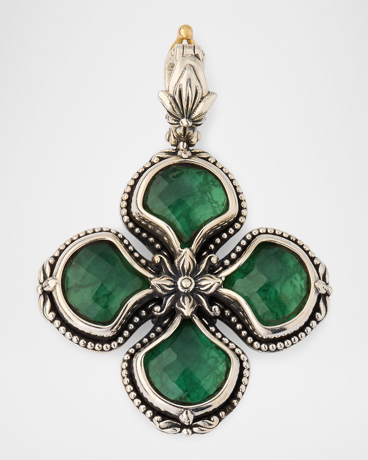Konstantino Ivy Two-Tone Avernturine and Mother-Of-Pearl Charm Enhancer