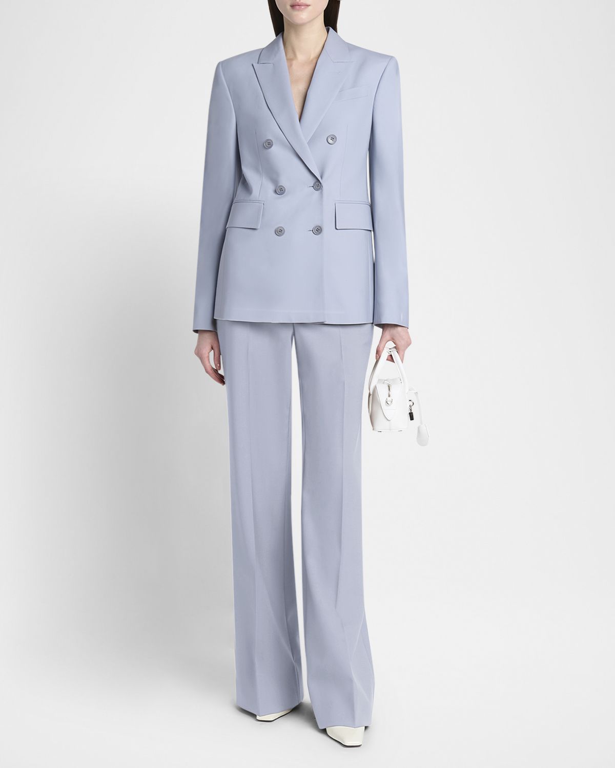 Stella McCartney Flared Suiting Wool Trousers