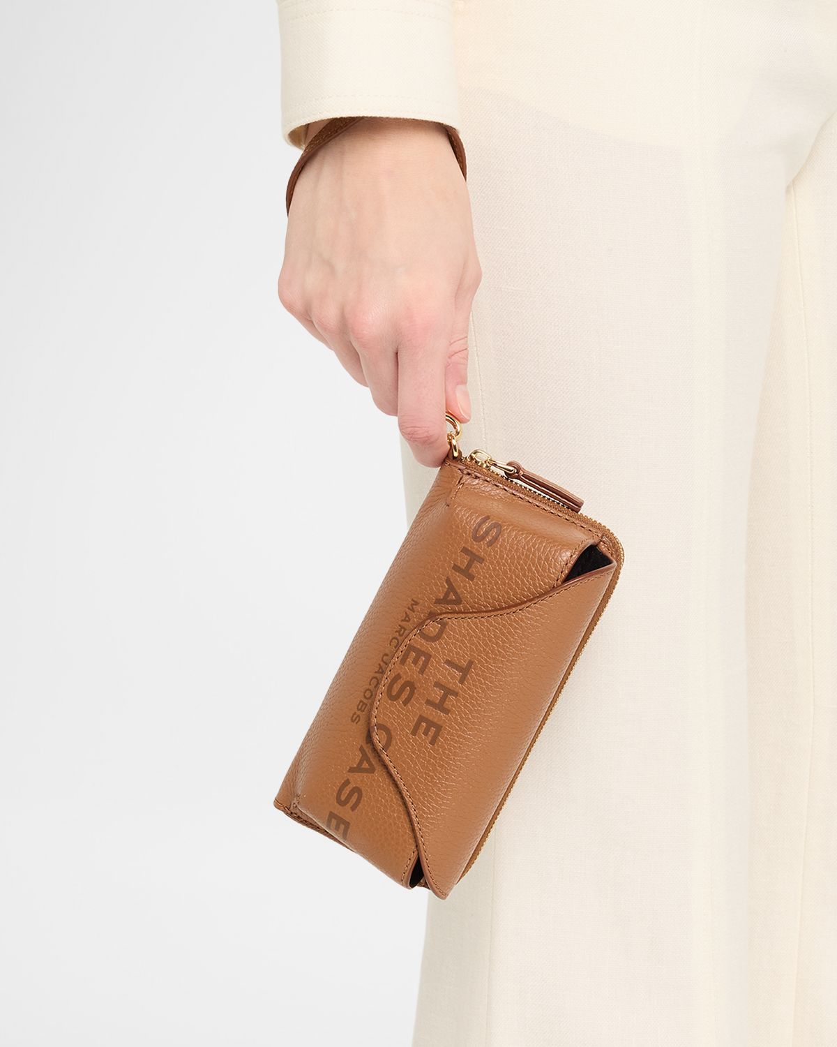 Marc Jacobs Pebble Leather Sunglasses Case