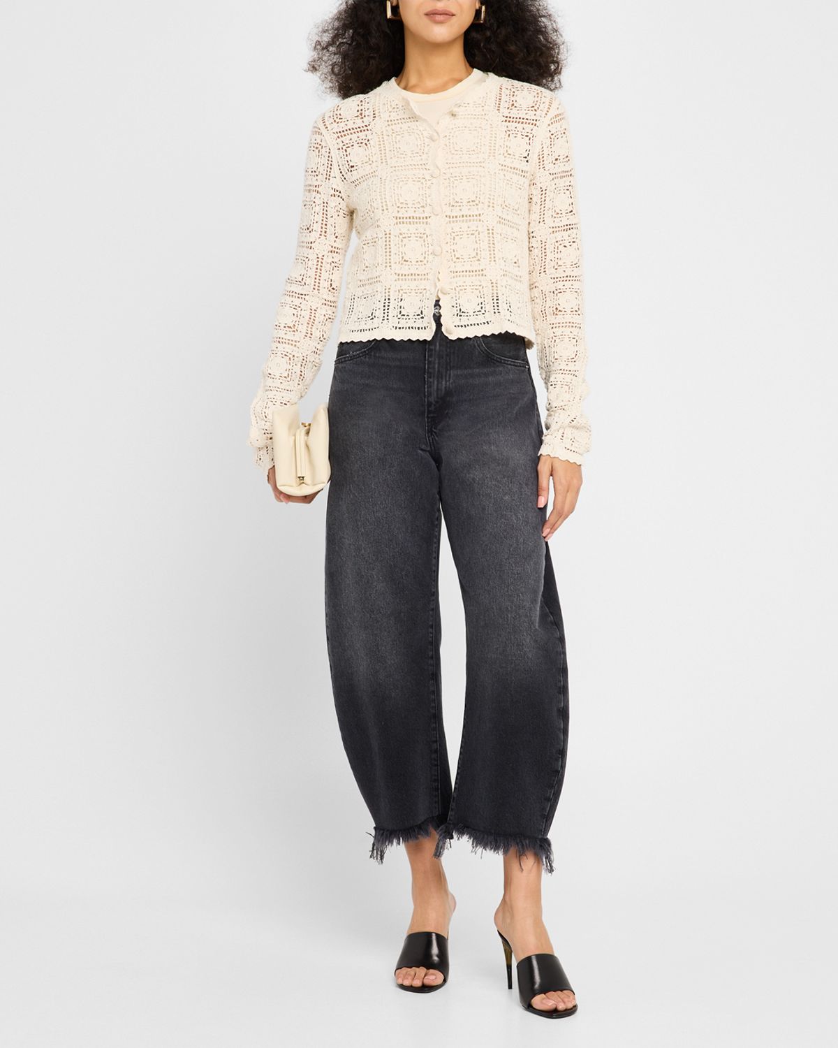 FRAME The Crochet Cardigan