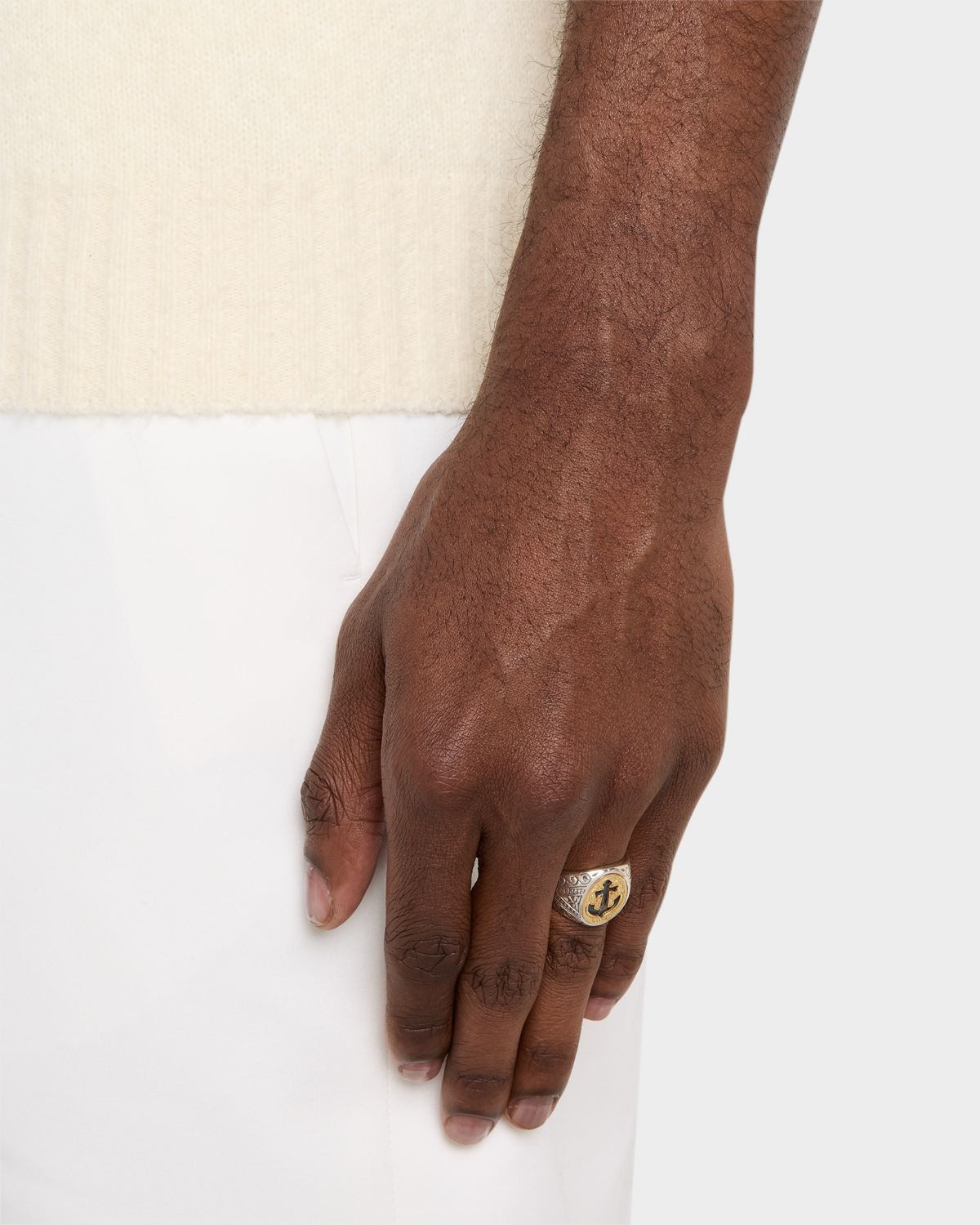 Konstantino Men 's Hydra Sterling Silver and 18K Gold Ring