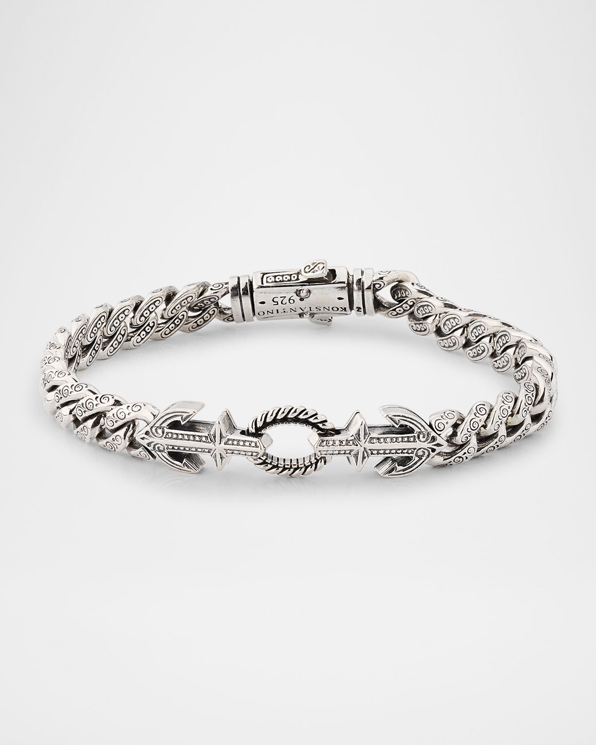 Konstantino Men 's Hydra Sterling Silver Bracelet