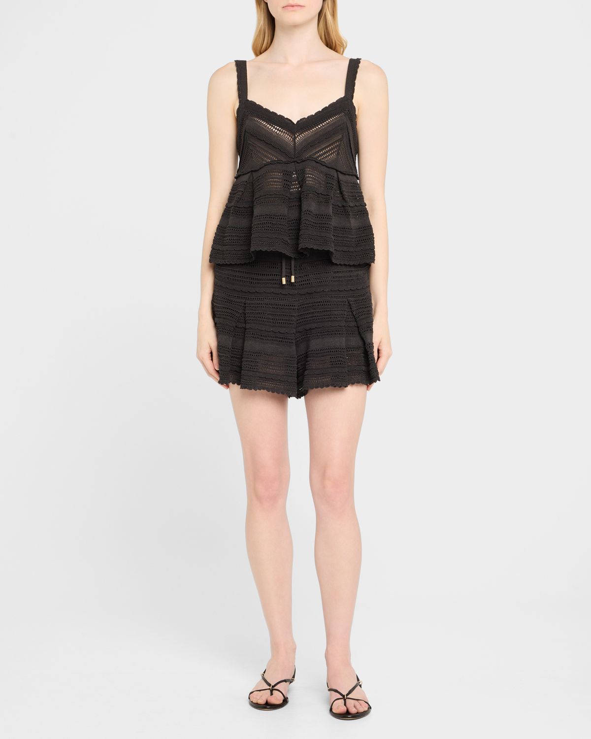 Zimmermann Lucky Lace Knit Tank Top