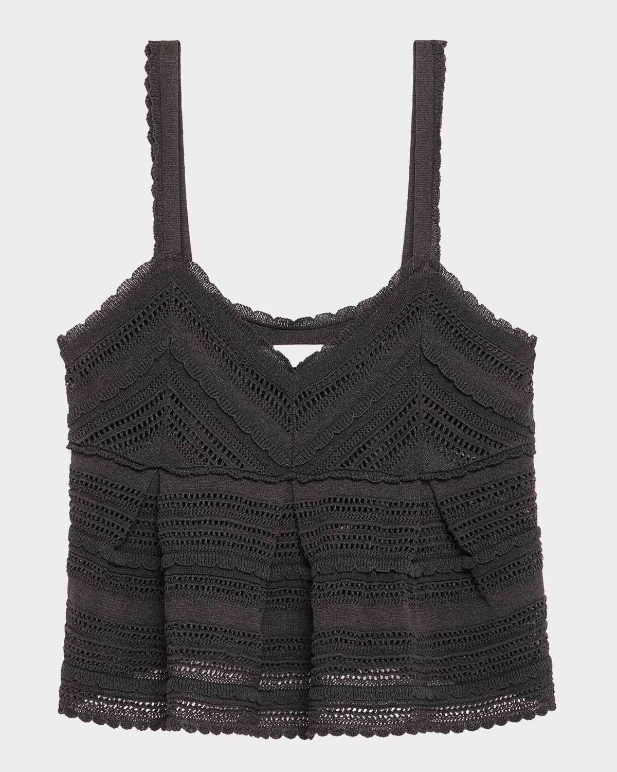 Zimmermann Lucky Lace Knit Tank Top