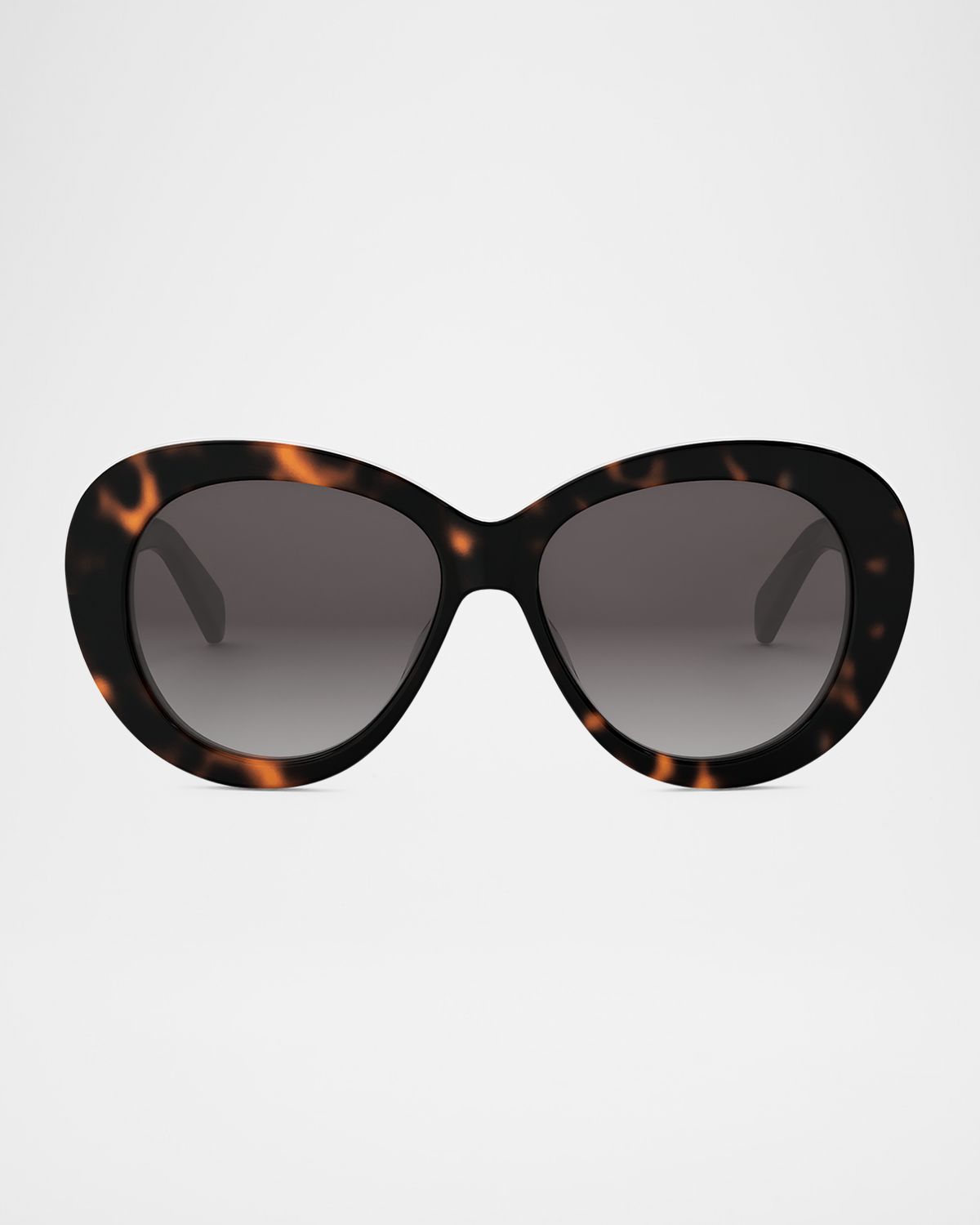 Celine Triomphe Logo Oval Acetate Sunglasses