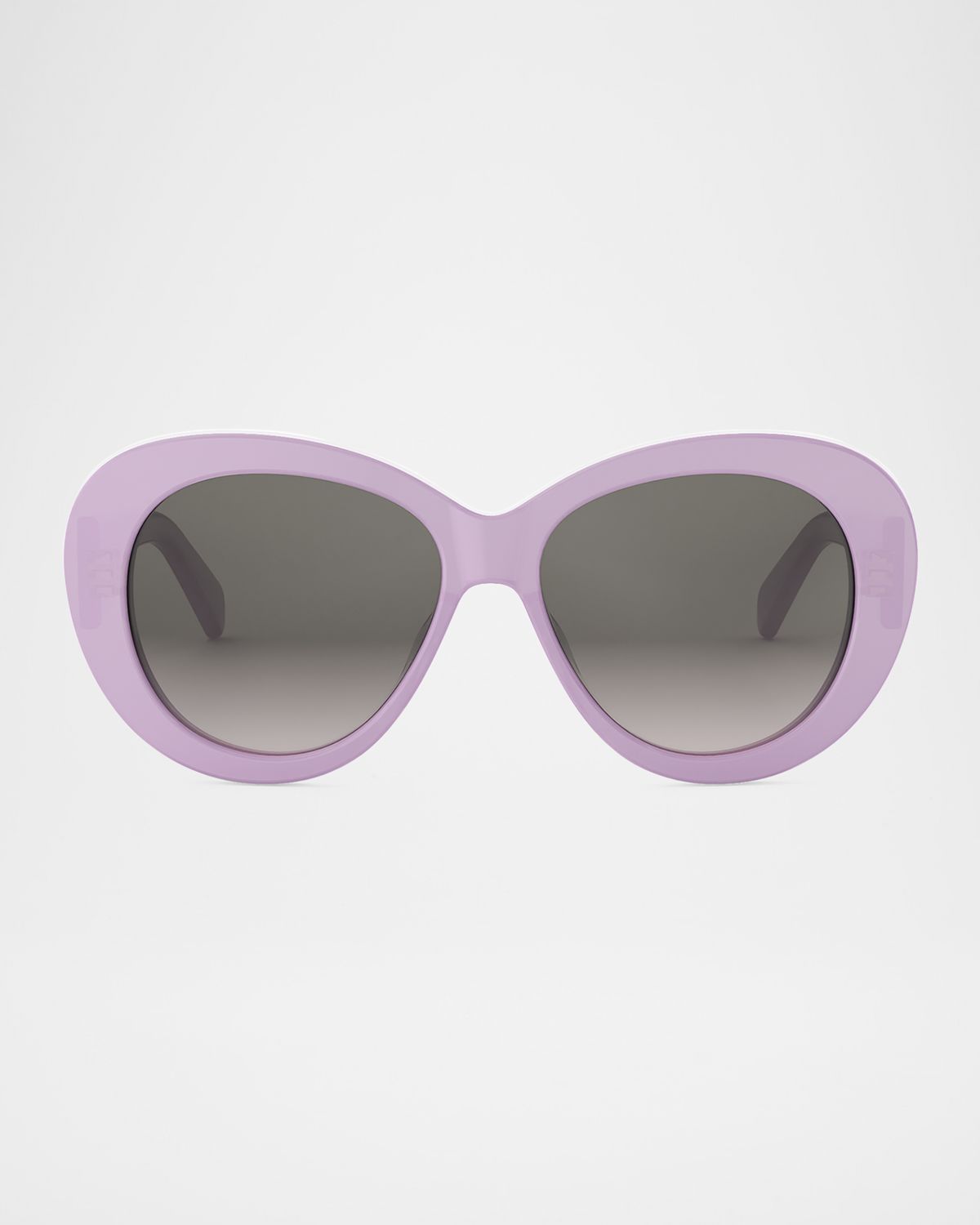 Celine Triomphe Logo Oval Acetate Sunglasses