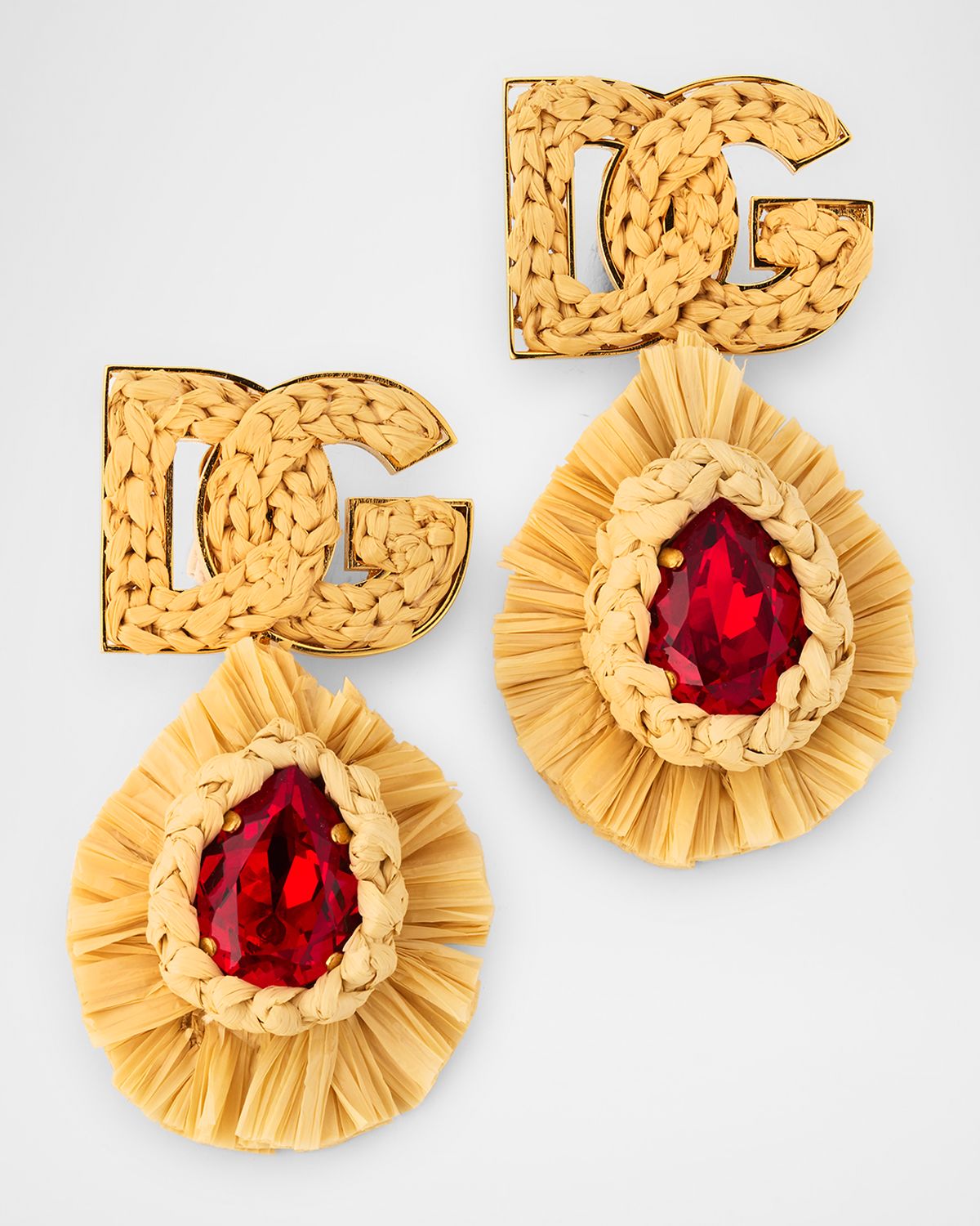 Dolce & Gabbana Bijoux Clip Earrings with DG Logo