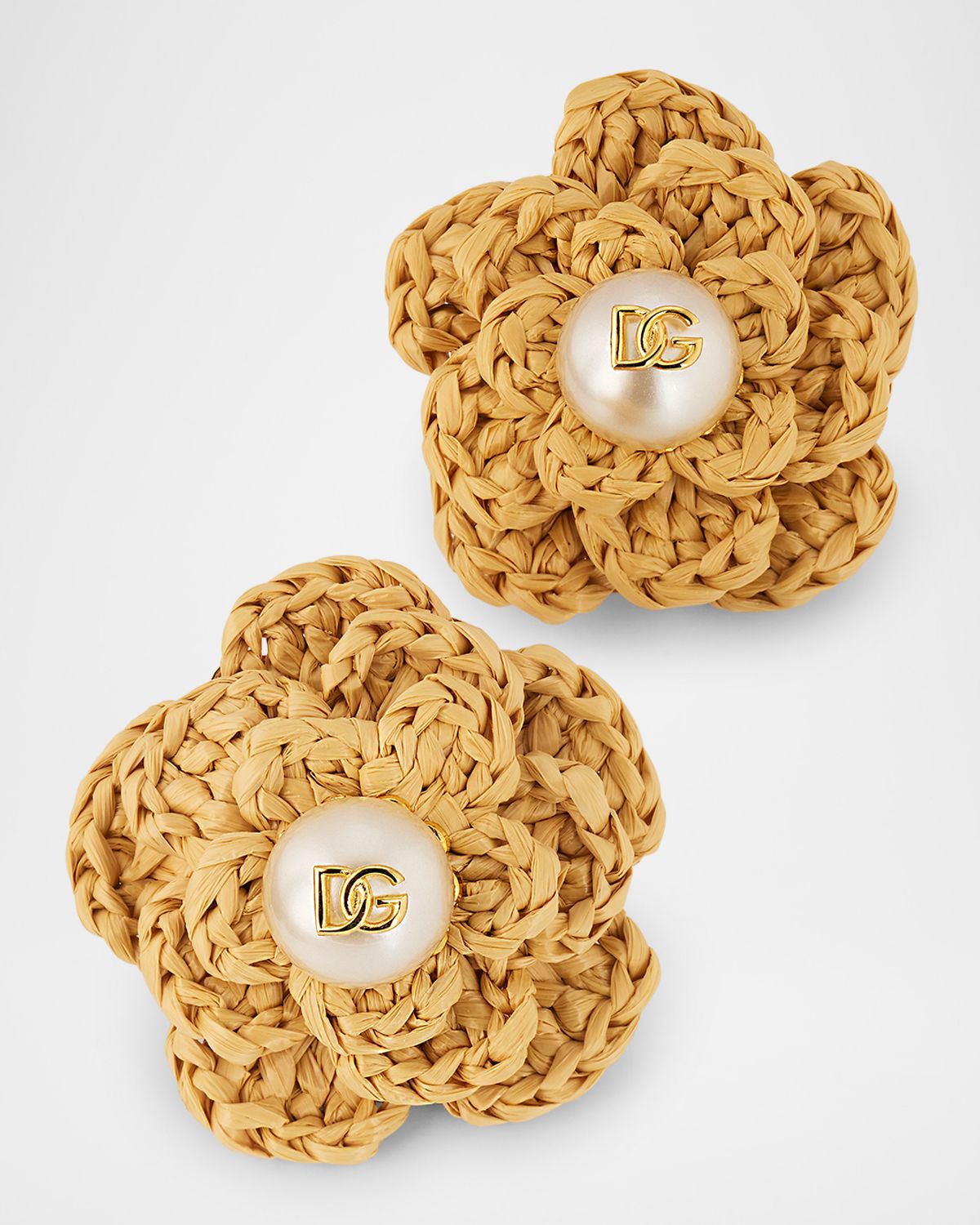 Dolce & Gabbana Bijoux Flower Clip Earrings