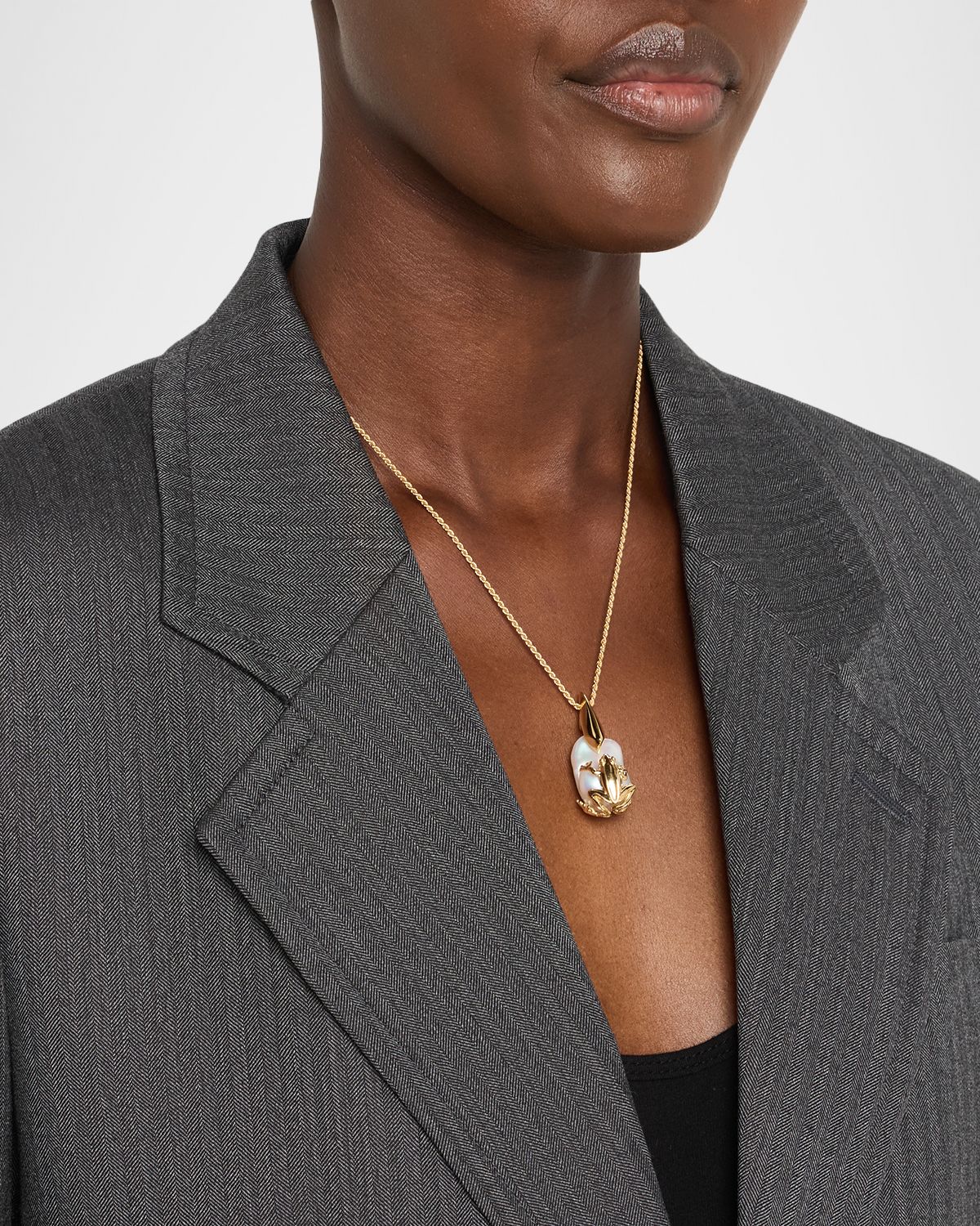 Bottega Veneta Rana Pearl Pendant Necklace