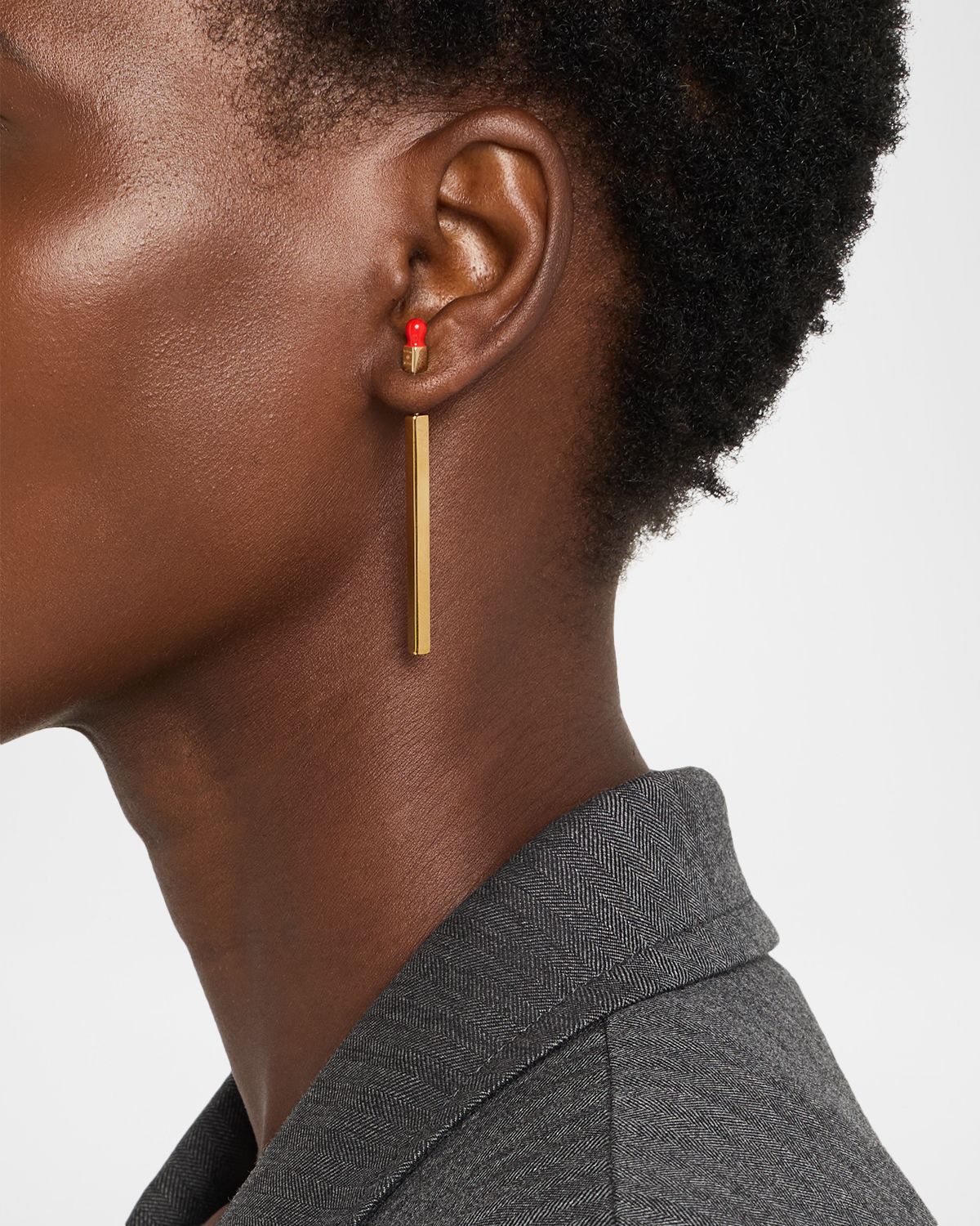 Bottega Veneta Matchstick Statement Earrings