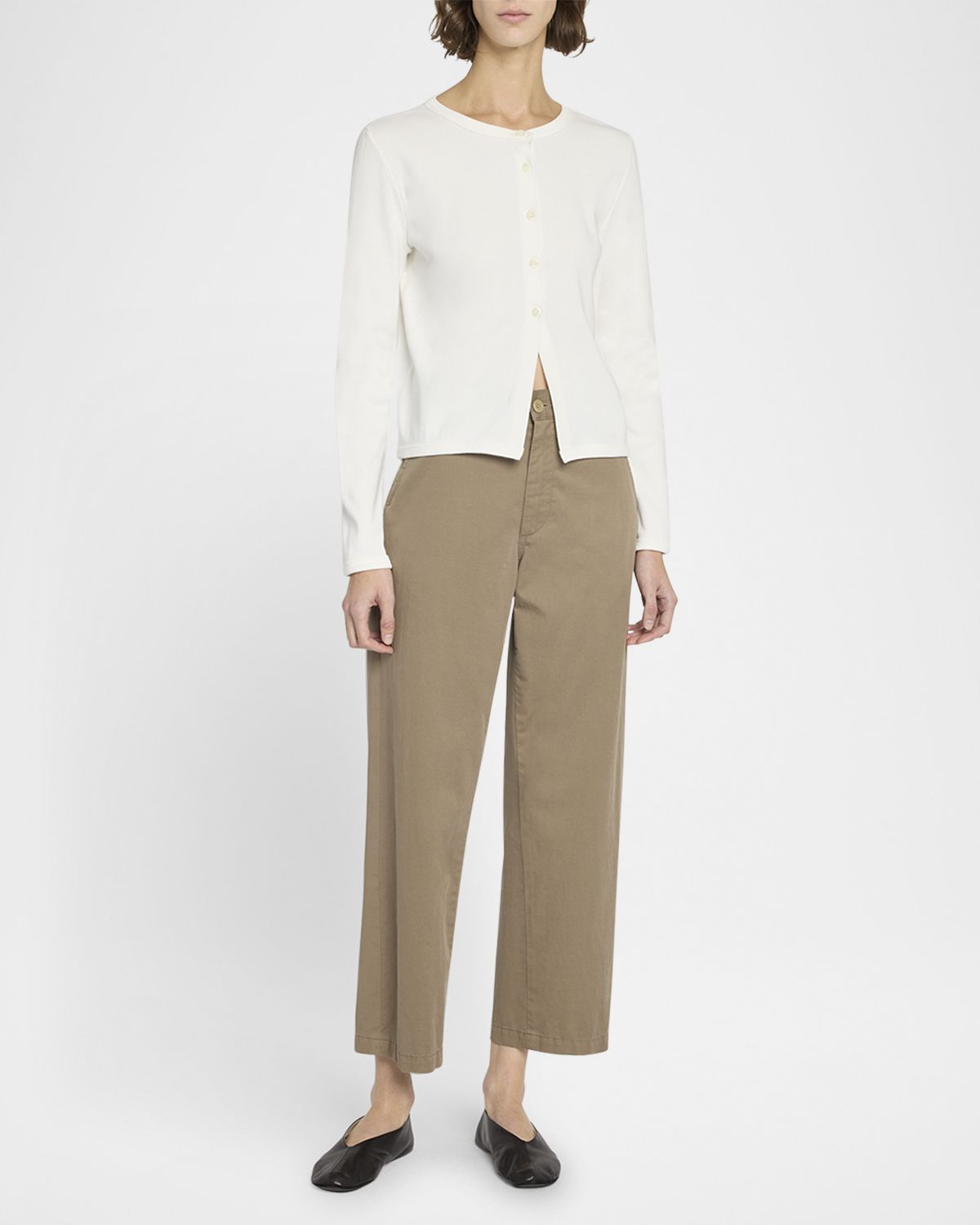 THE ROW Zalenka Mid-Rise Chino Pants
