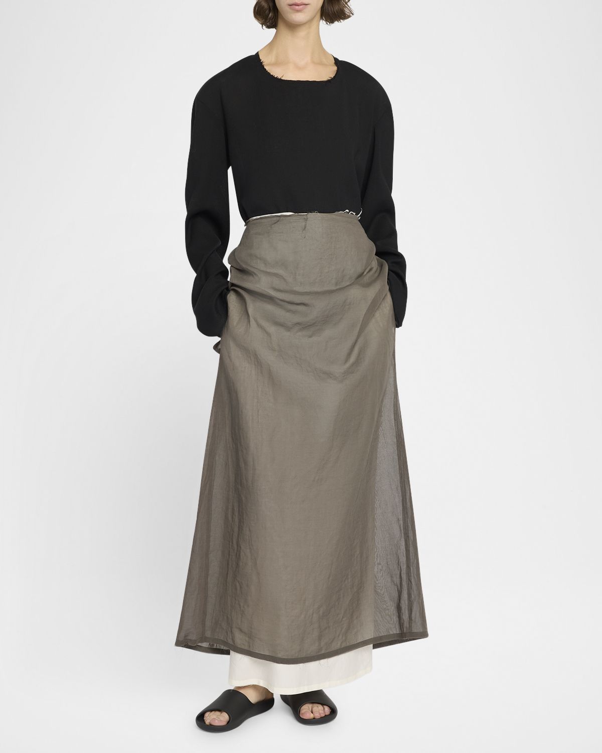 THE ROW Zaira Layered Maxi Skirt