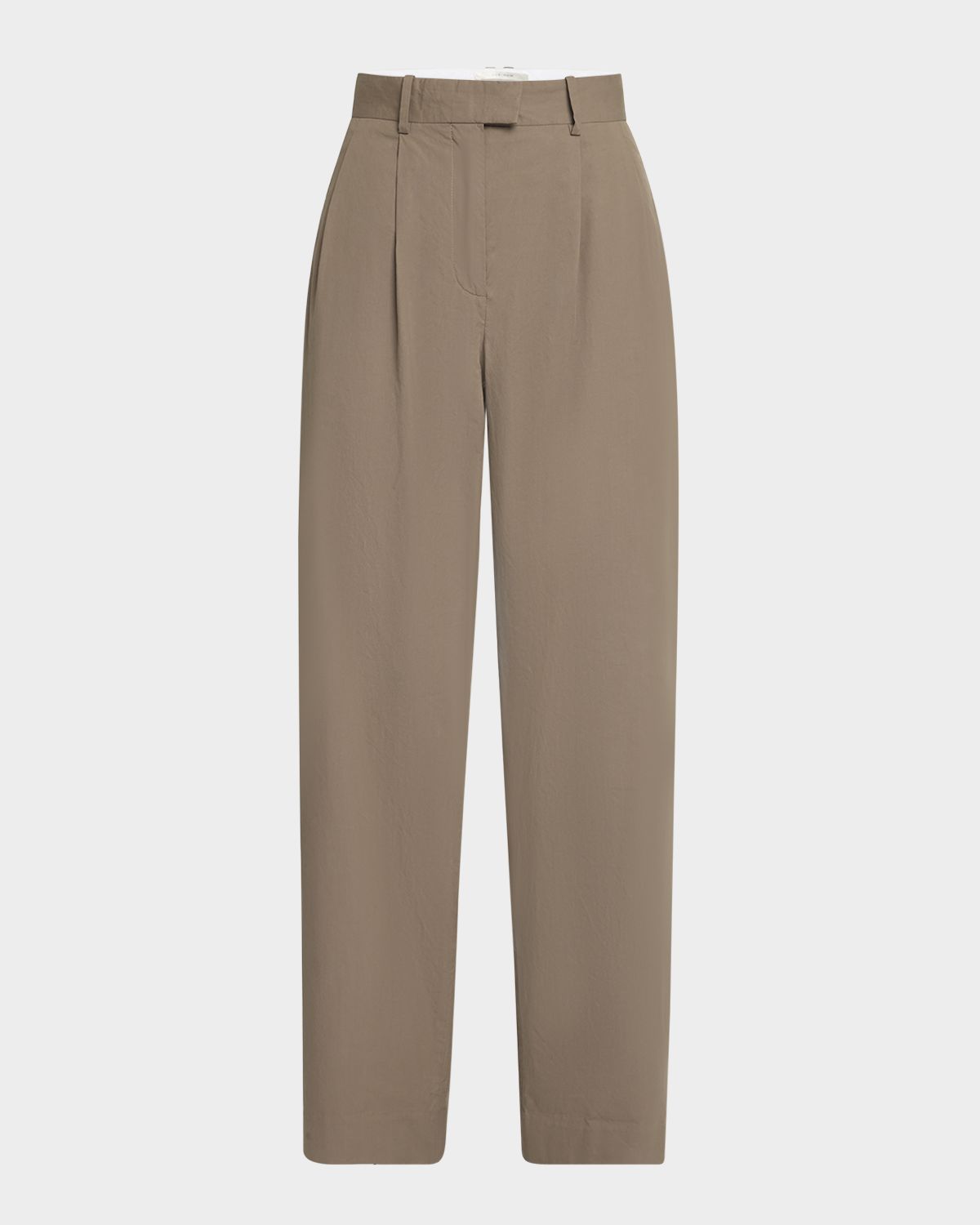 THE ROW Alfidis Double Pleated Straight-Leg Cotton Pants | Thumbnail 6