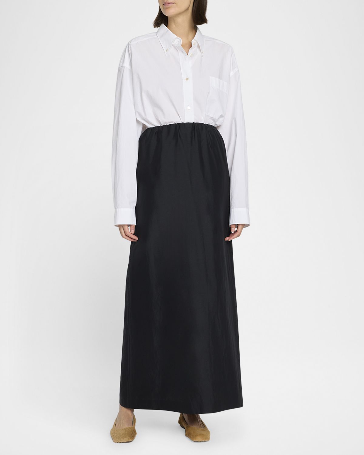 THE ROW Victoria Oversized Button-Front Shirt