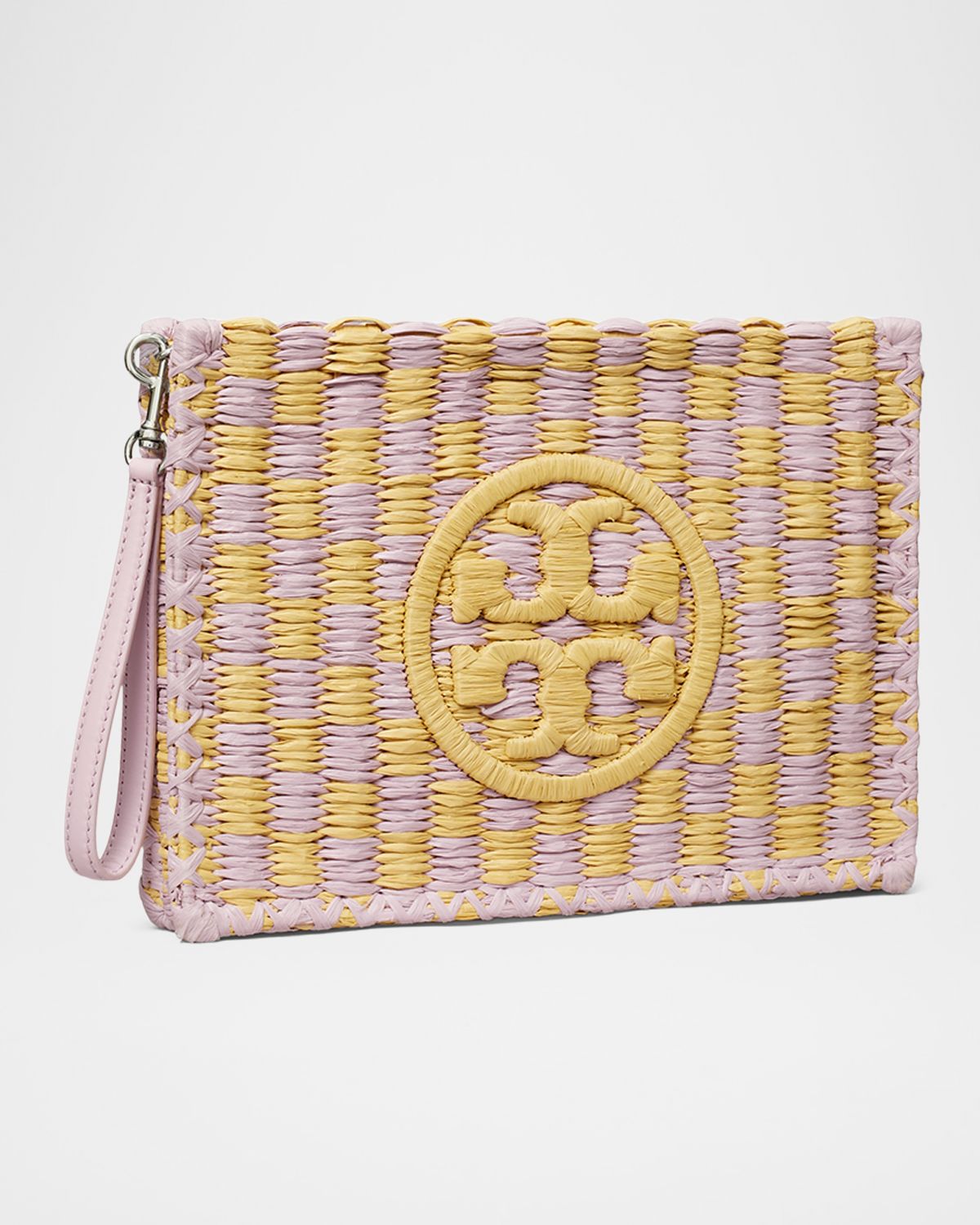 Tory Burch Ella Straw Pouch Wristlet
