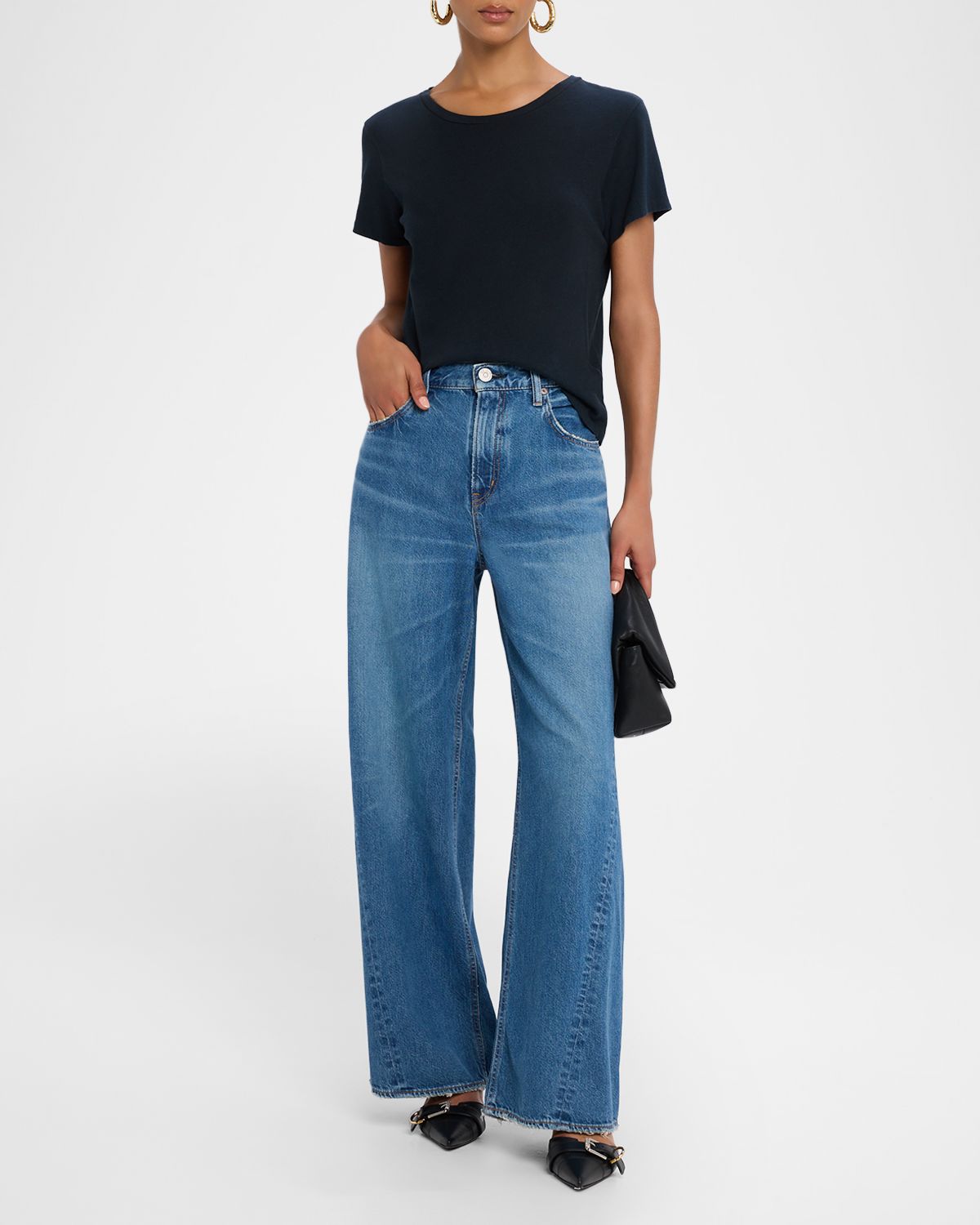 MOUSSY VINTAGE Atlanta Twisted Wide-Leg Jeans
