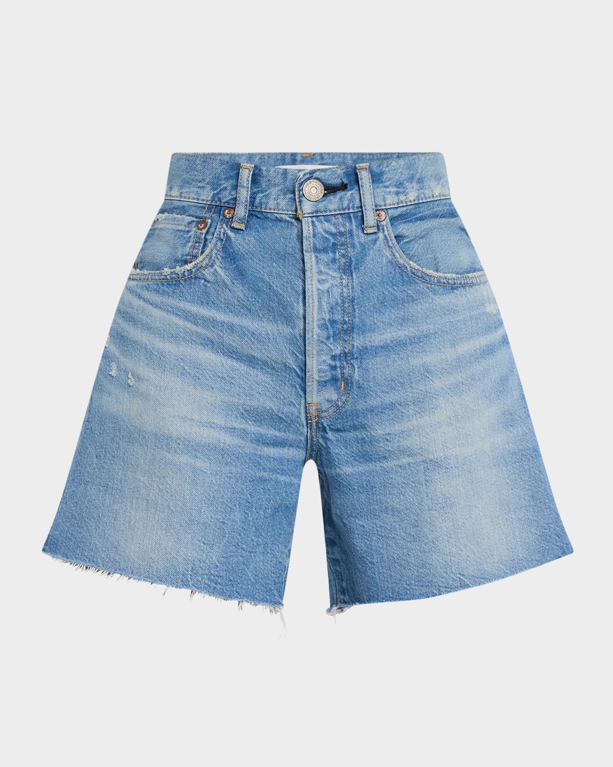 MOUSSY VINTAGE Harbeson High-Rise Denim Shorts
