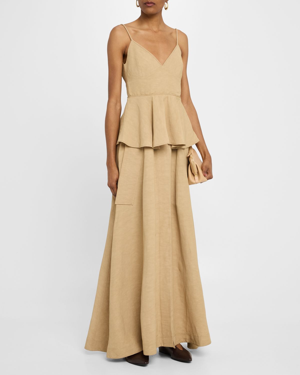 Co Basque Peplum Top