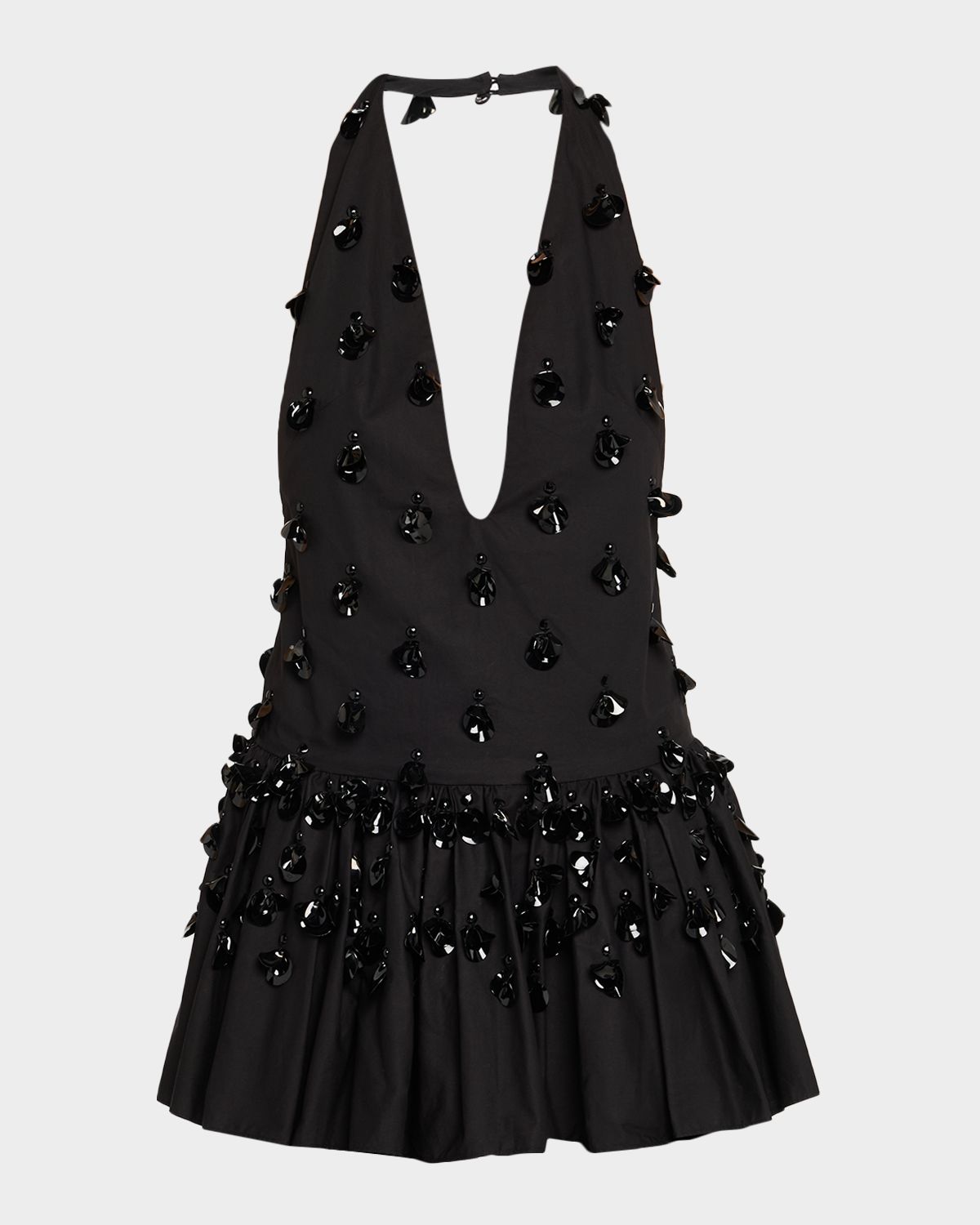 Diotima Embellished Plunging Ruffle Halter Top | Thumbnail 6 Diotima Embellished Plunging Ruffle Halter Top | Thumbnail 6