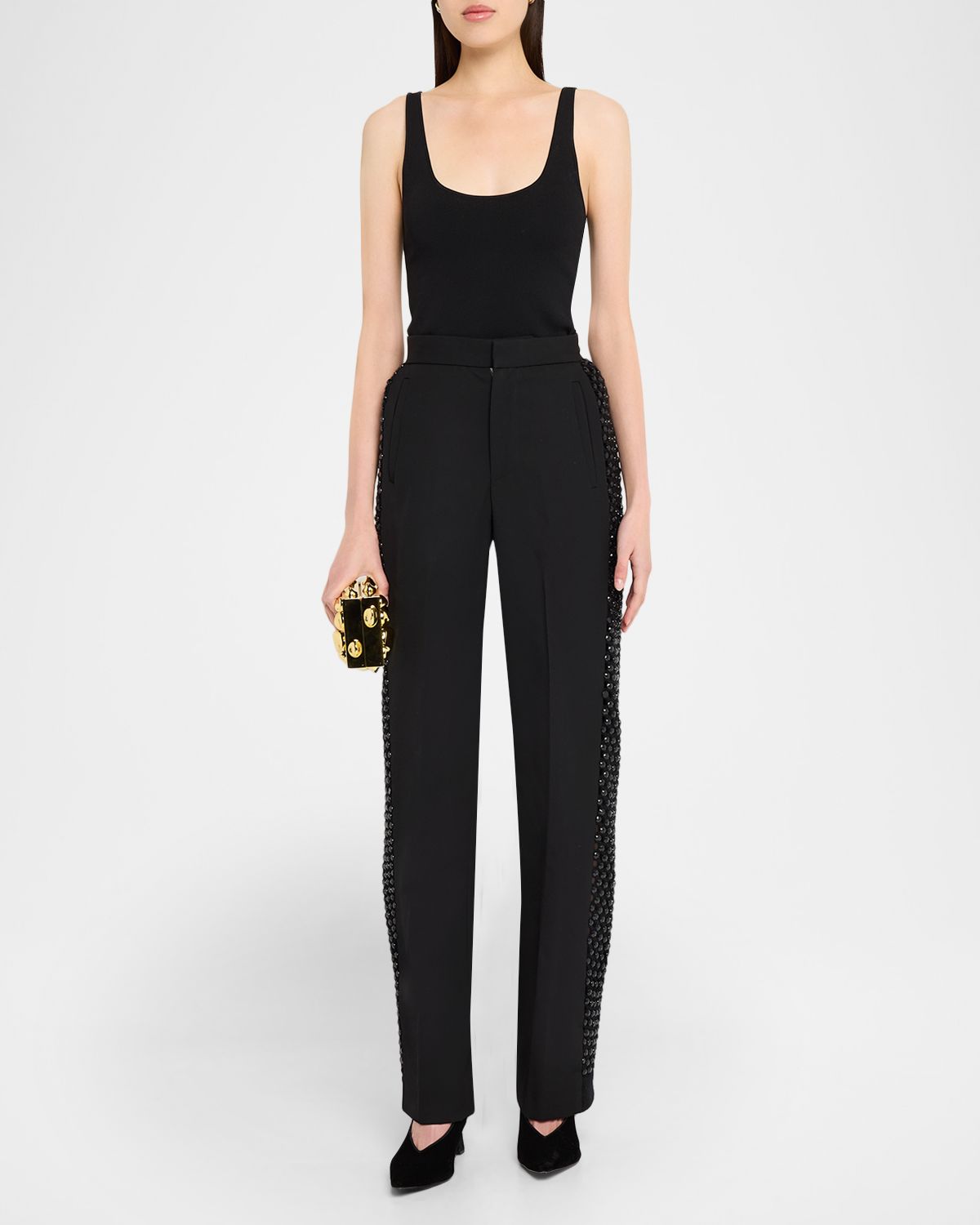 Diotima Crystal Tosh Crystal-Embellished Trousers