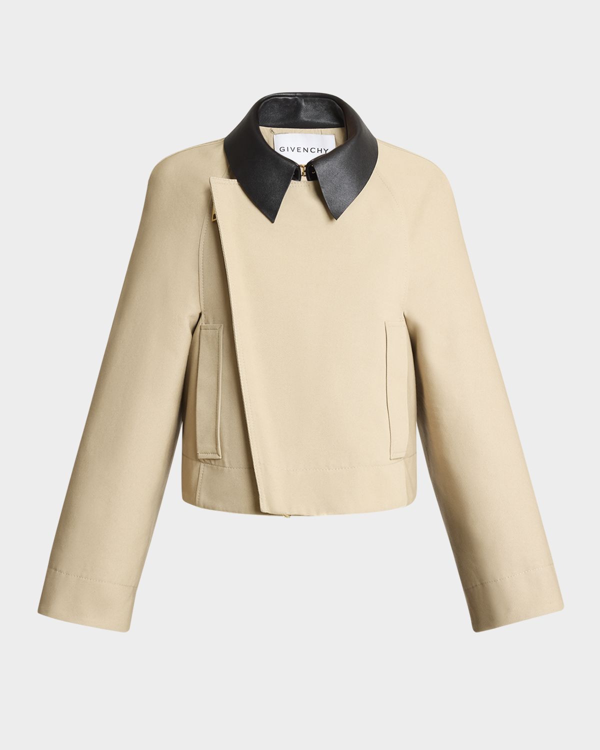 Givenchy Leather Collar Zip Cocoon Jacket | Thumbnail 6 Givenchy Leather Collar Zip Cocoon Jacket | Thumbnail 6