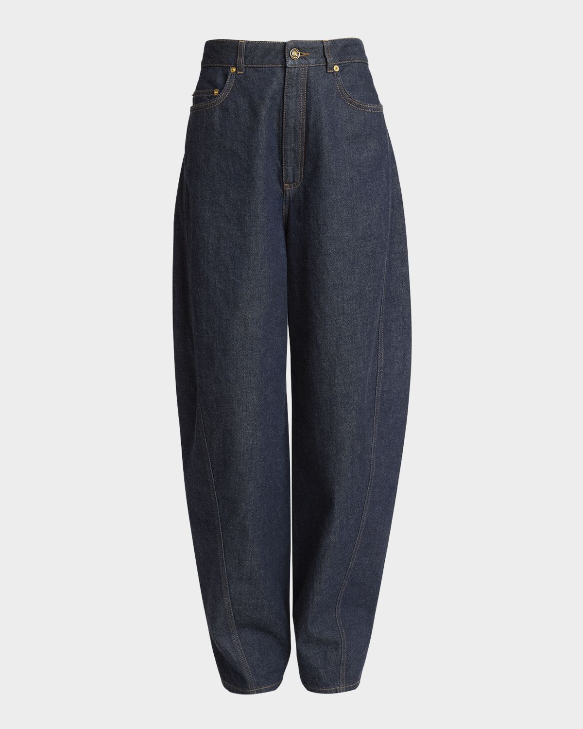 Givenchy Mid-Rise Barrel-Leg Denim Cocoon Trousers | Thumbnail 6