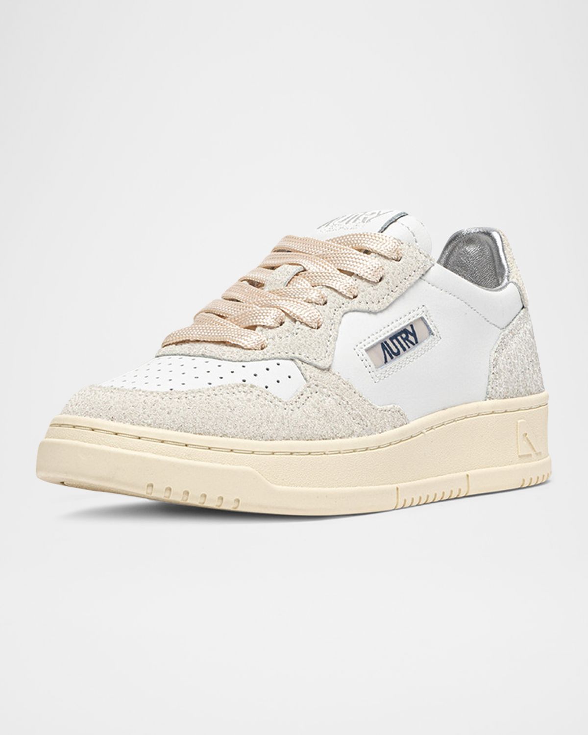 AUTRY Medalist Mixed Leather Low-Top Sneakers