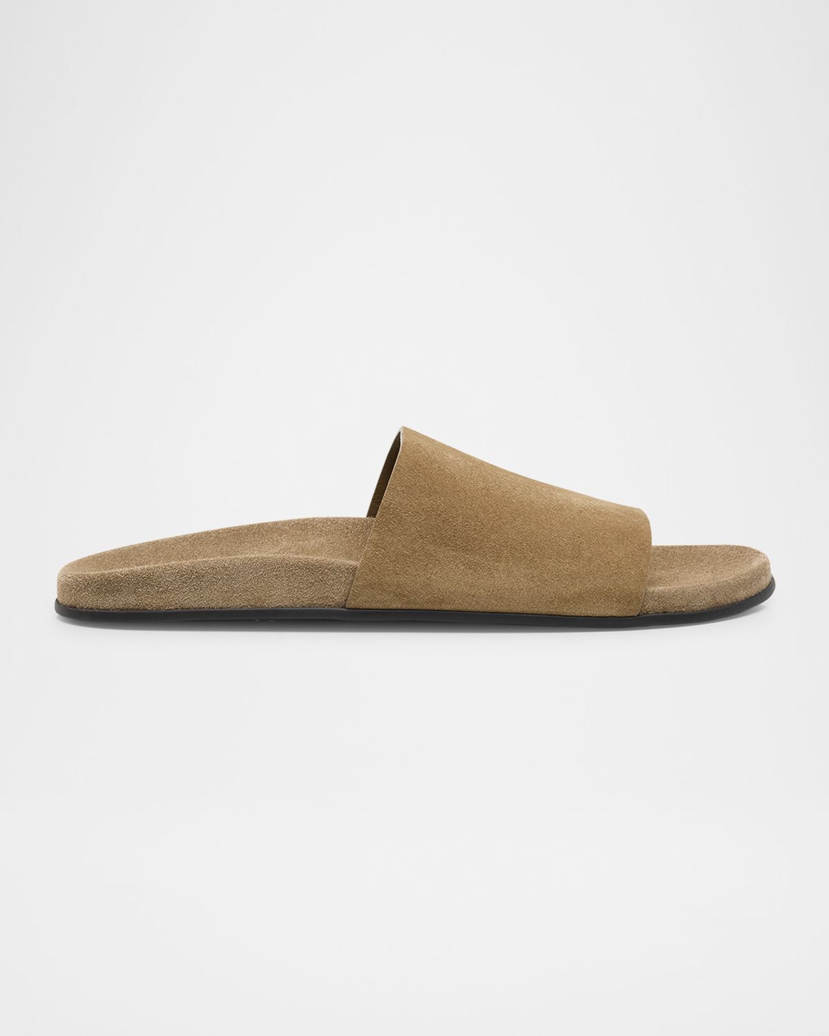 THE ROW Hugh Suede Flat Slide Sandals | Thumbnail 7
